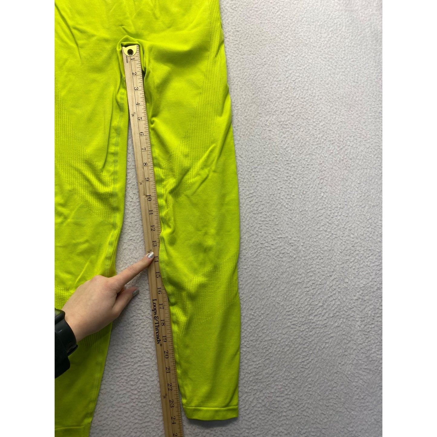 Pink Active High-Waisted Seamless Leggings XS/S Neon Yellow #7149