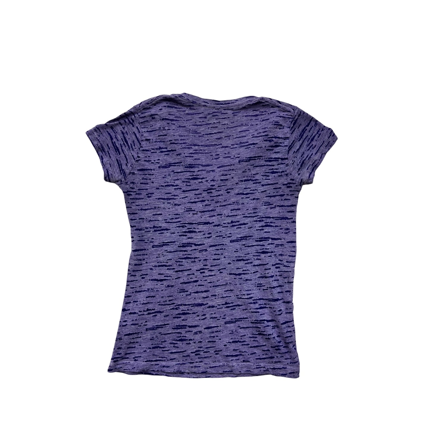Minnesota Vikings Womens Small Purple V-Neck T-Shirt NFL Team Apparel #6634