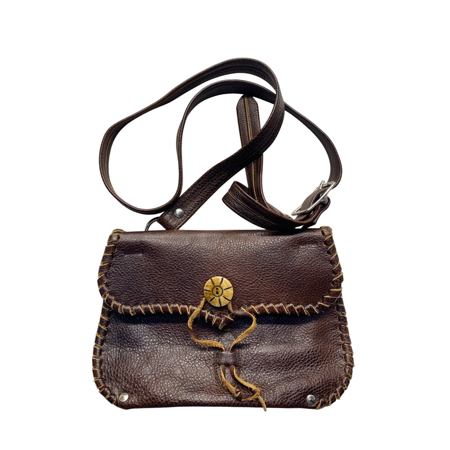 Handcrafted Leather Crossbody Bag #5860
