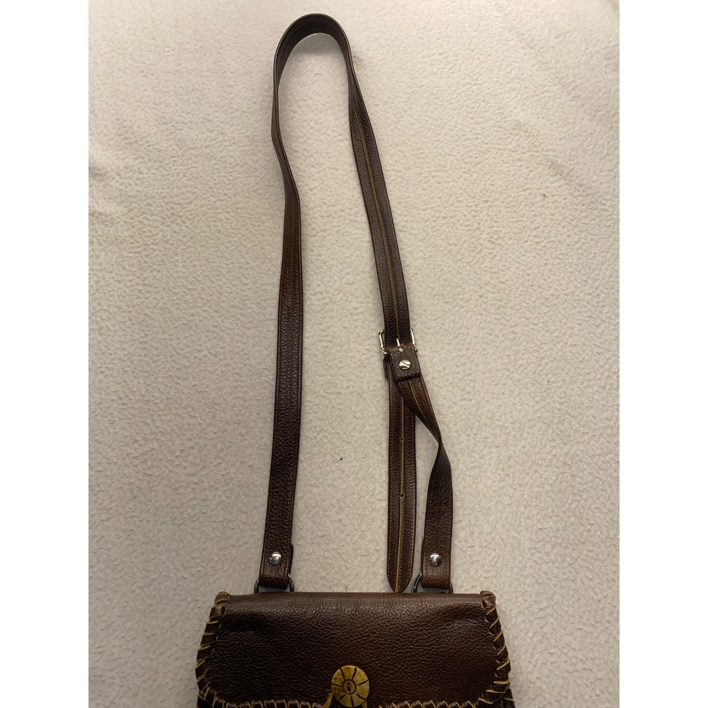 Handcrafted Leather Crossbody Bag #5860