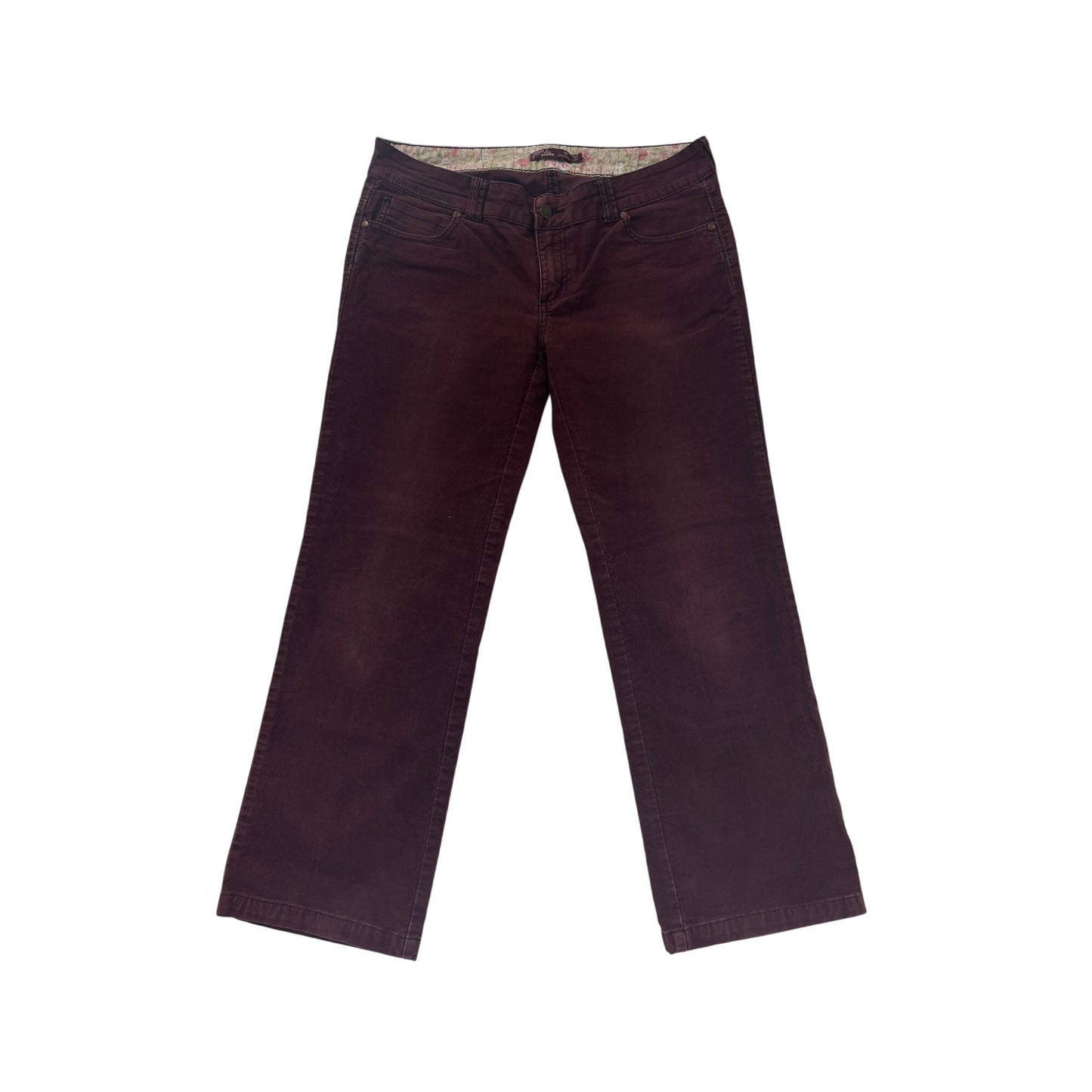 Women’s Prana Burgundy Corduroy Pants #2950