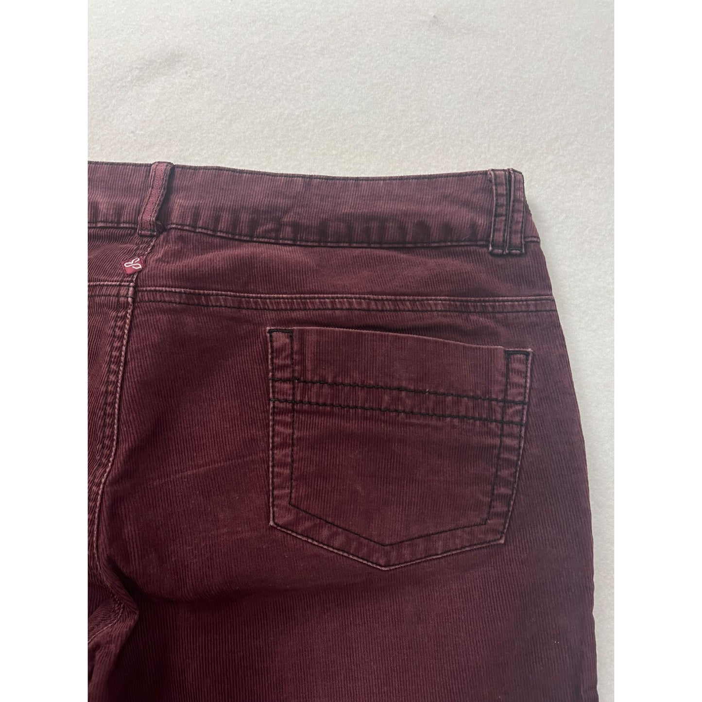 Women’s Prana Burgundy Corduroy Pants #2950