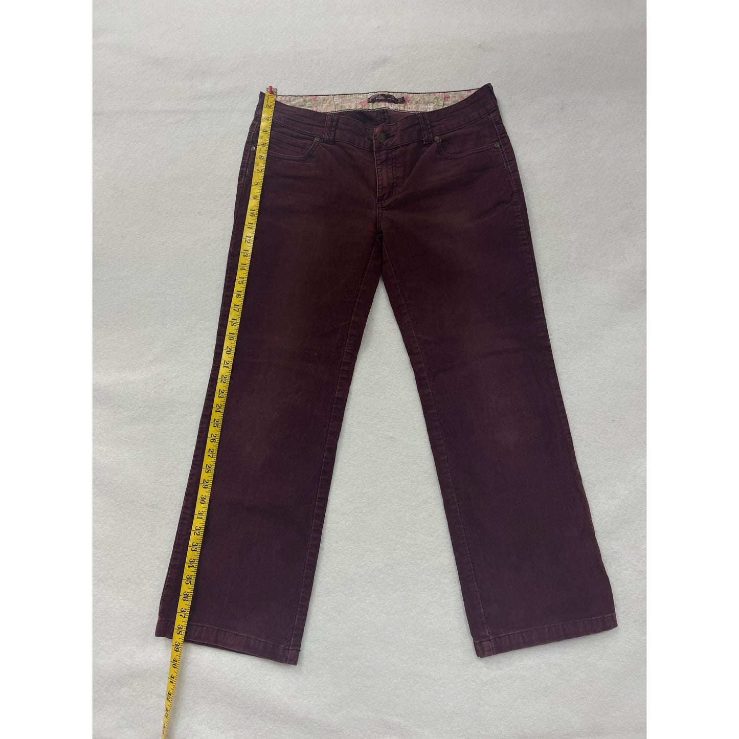 Women’s Prana Burgundy Corduroy Pants #2950