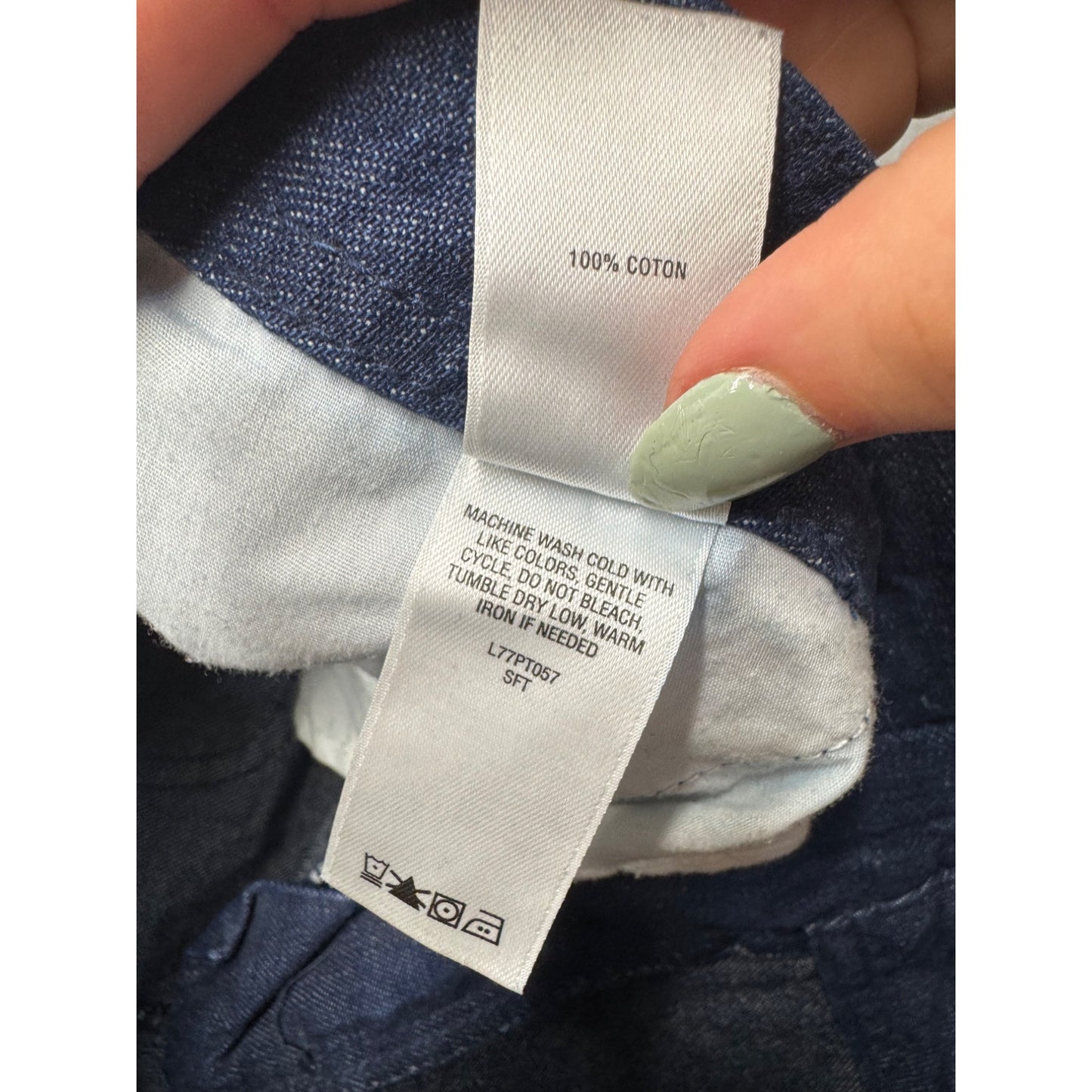 Cabelas Womens Blue Denim Cargo Pants Size 4 With Multiple Pockets #7830