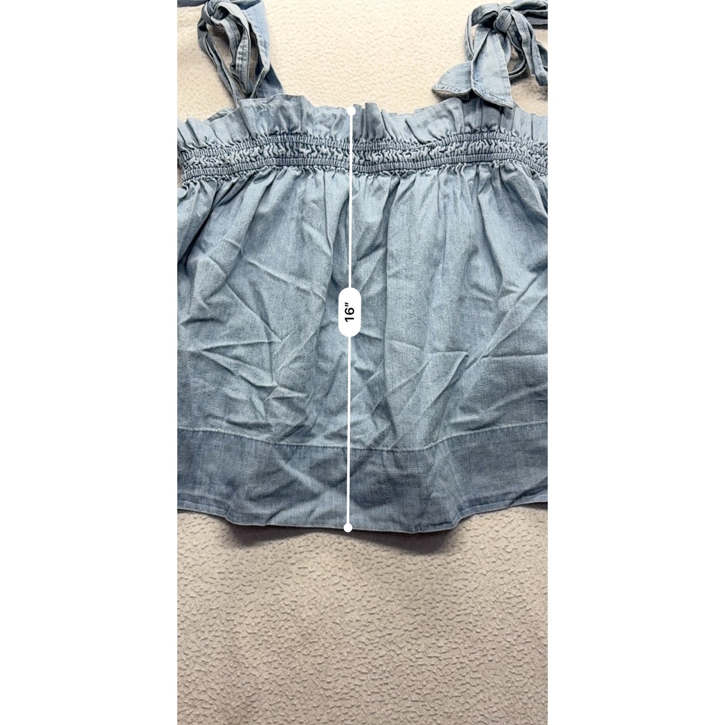Express Blue Chambray Tie-Strap Tank *NWT* #7583