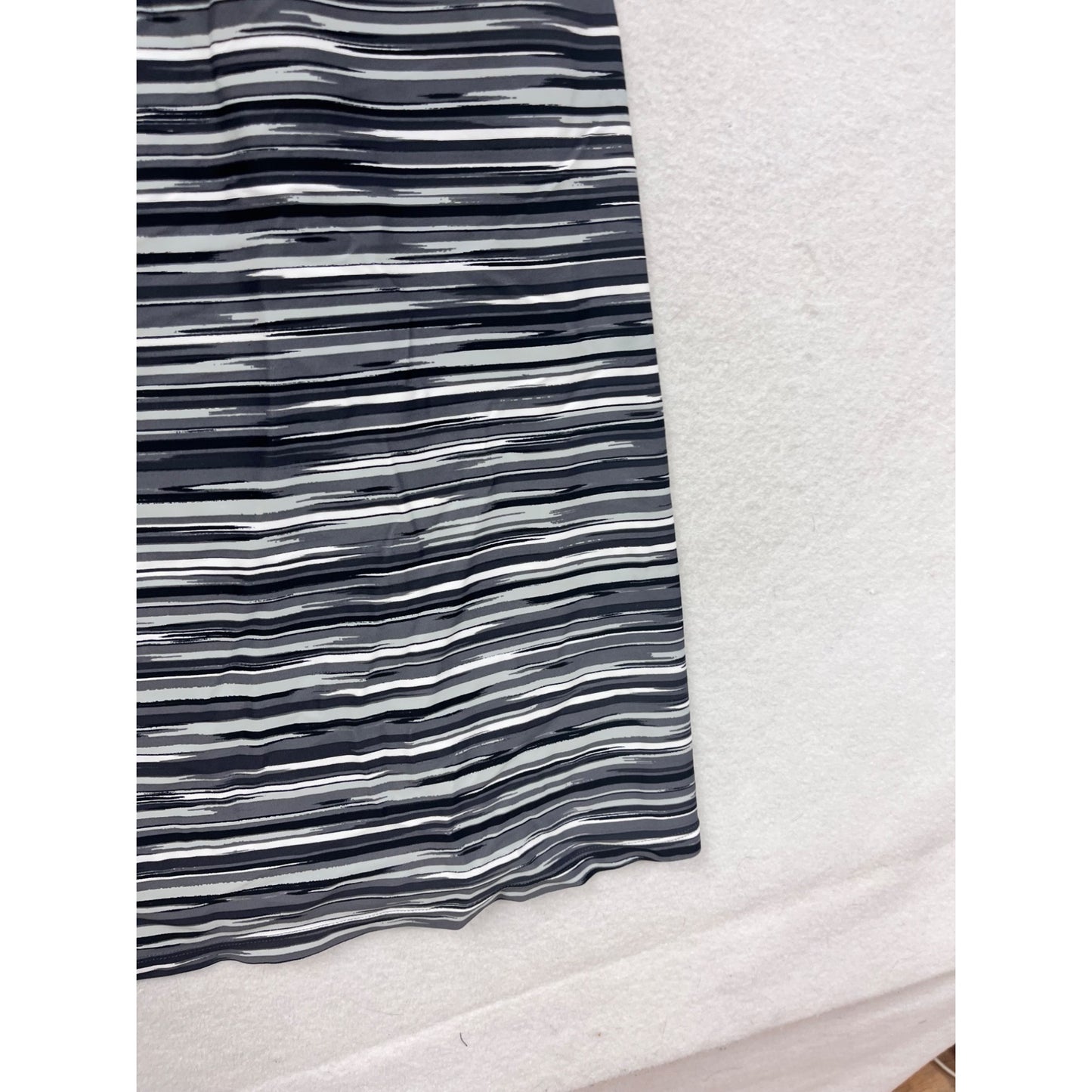 Athleta Womens Striped Athletic Dress with CrossBack Design with Built in Bra #6689