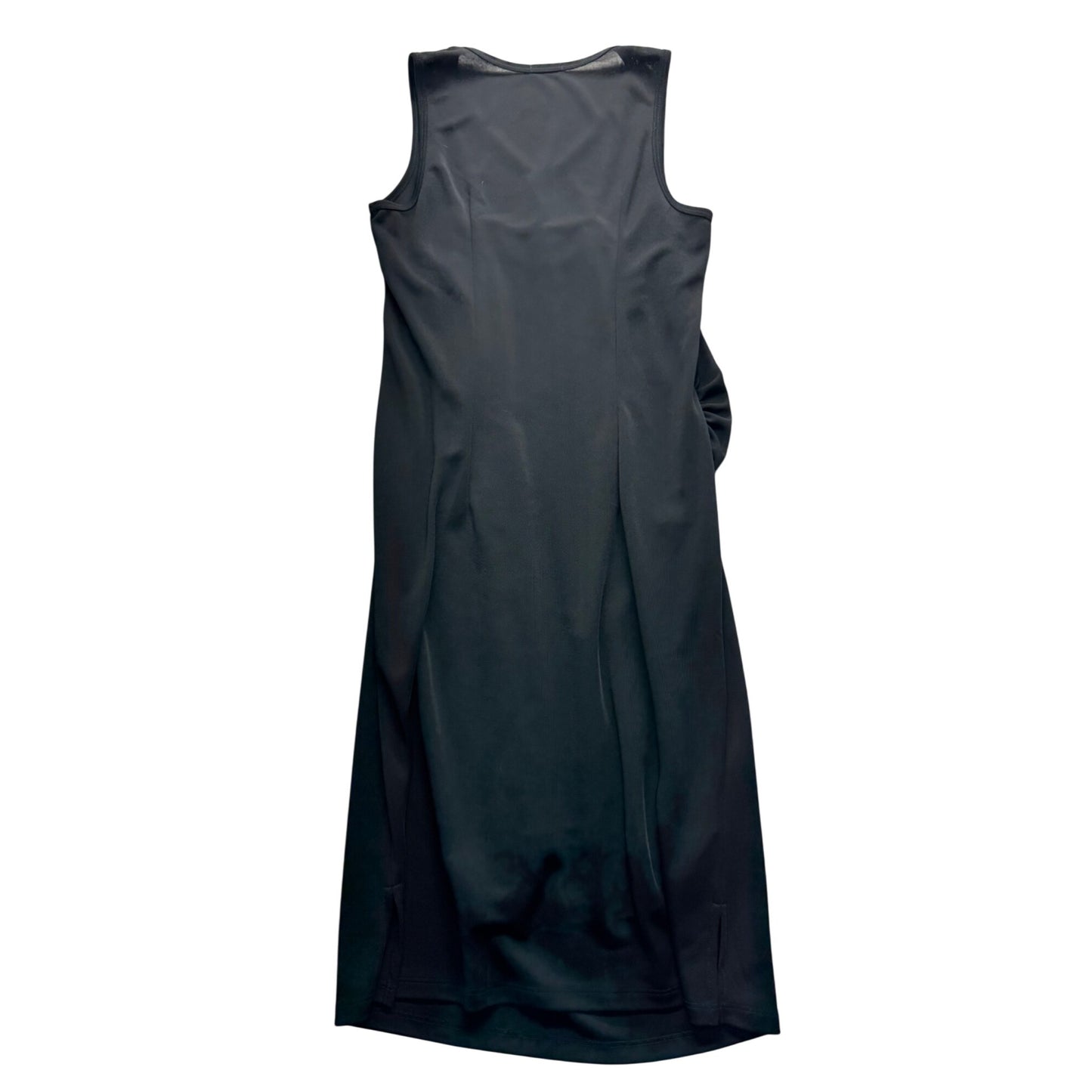 Babystyle Black Sleeveless V-Neck Midi Dress S 100% Polyester Womens #7798