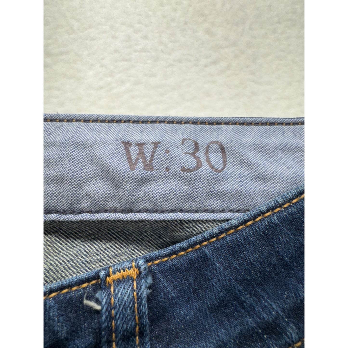 Holding Horses Womens Straight Leg Jeans W30 Cotton Blend Blue #7940