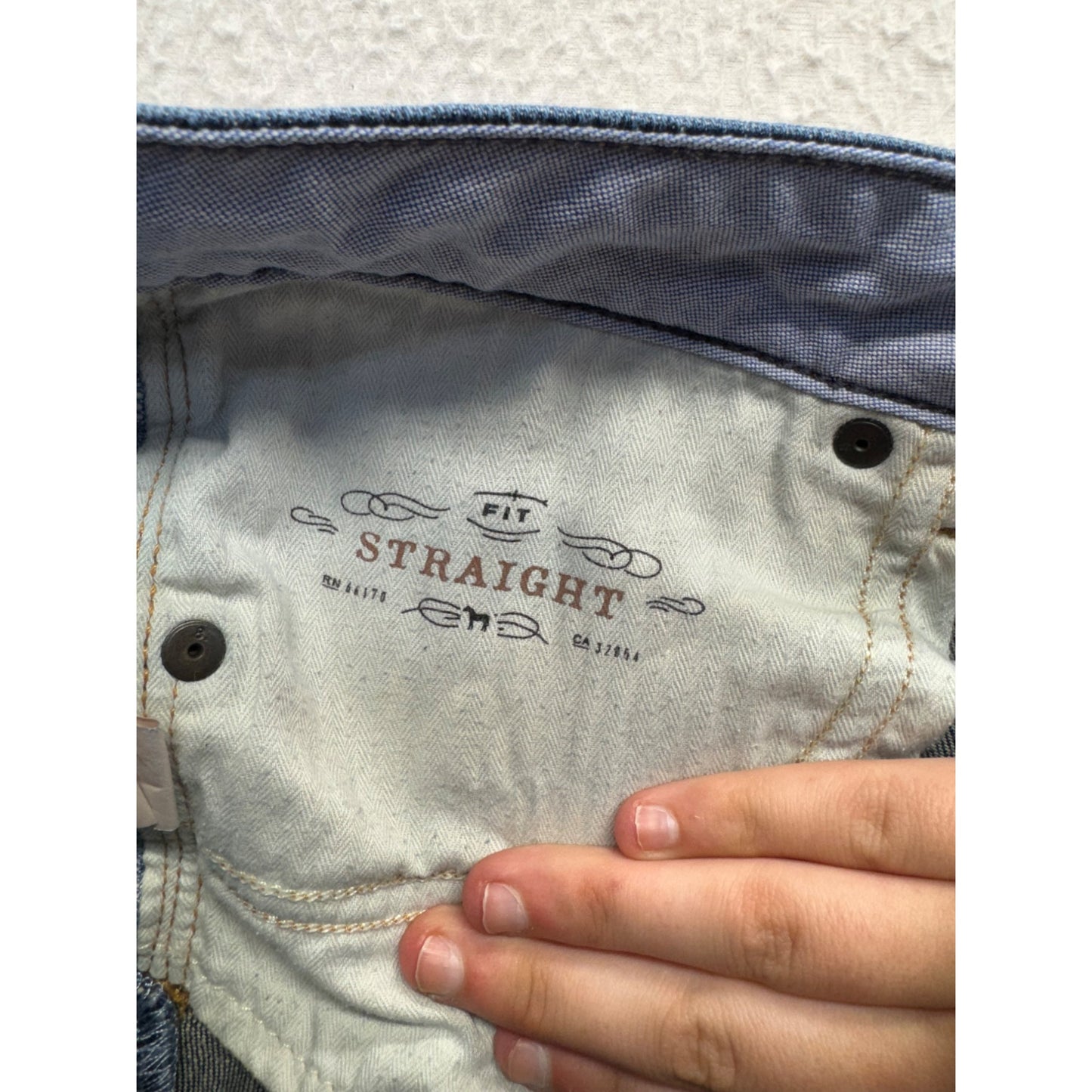 Holding Horses Womens Straight Leg Jeans W30 Cotton Blend Blue #7940