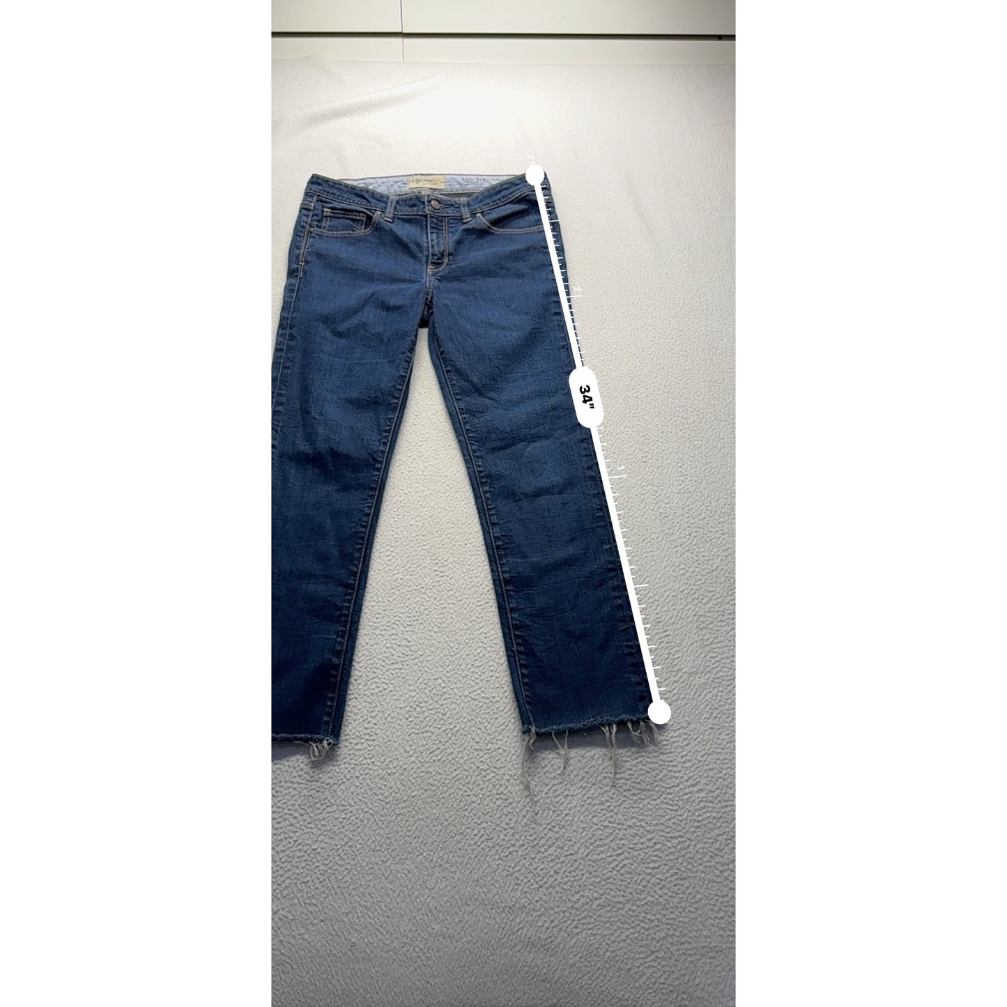 Holding Horses Womens Straight Leg Jeans W30 Cotton Blend Blue #7940