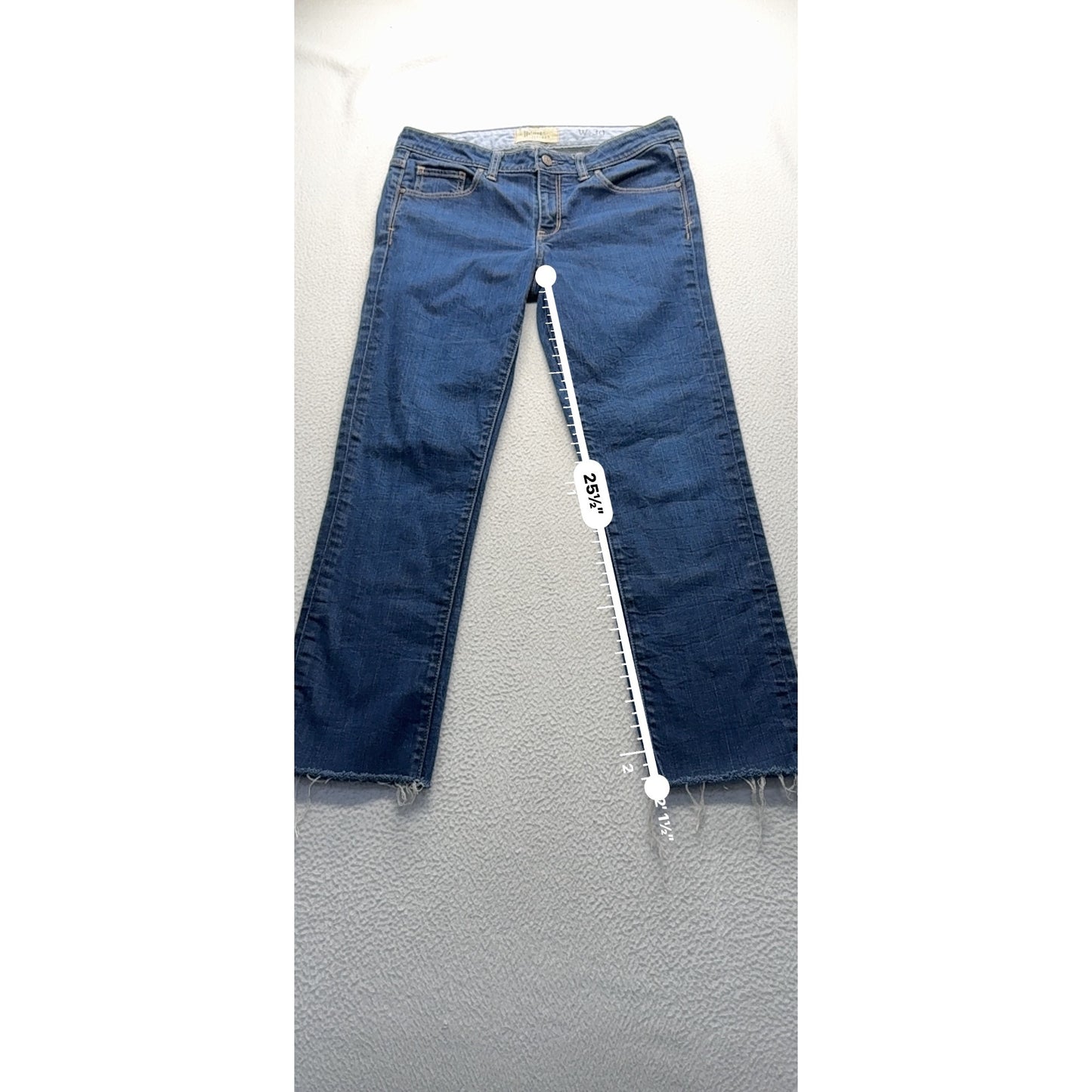 Holding Horses Womens Straight Leg Jeans W30 Cotton Blend Blue #7940