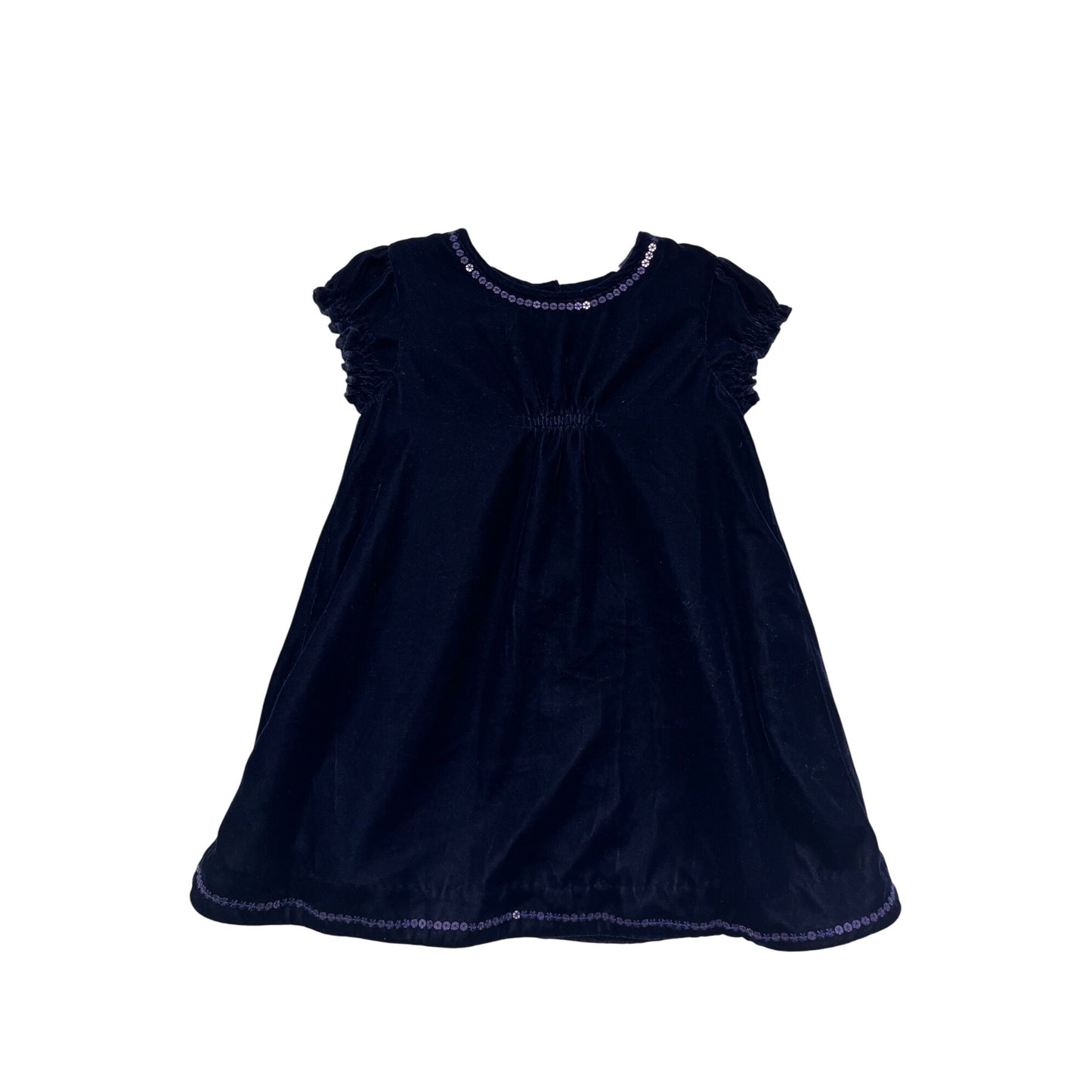 Marks & Spencer Autograph Baby Girl Velvet 9-12 Months Polyester Soft A-Line Dress #6303