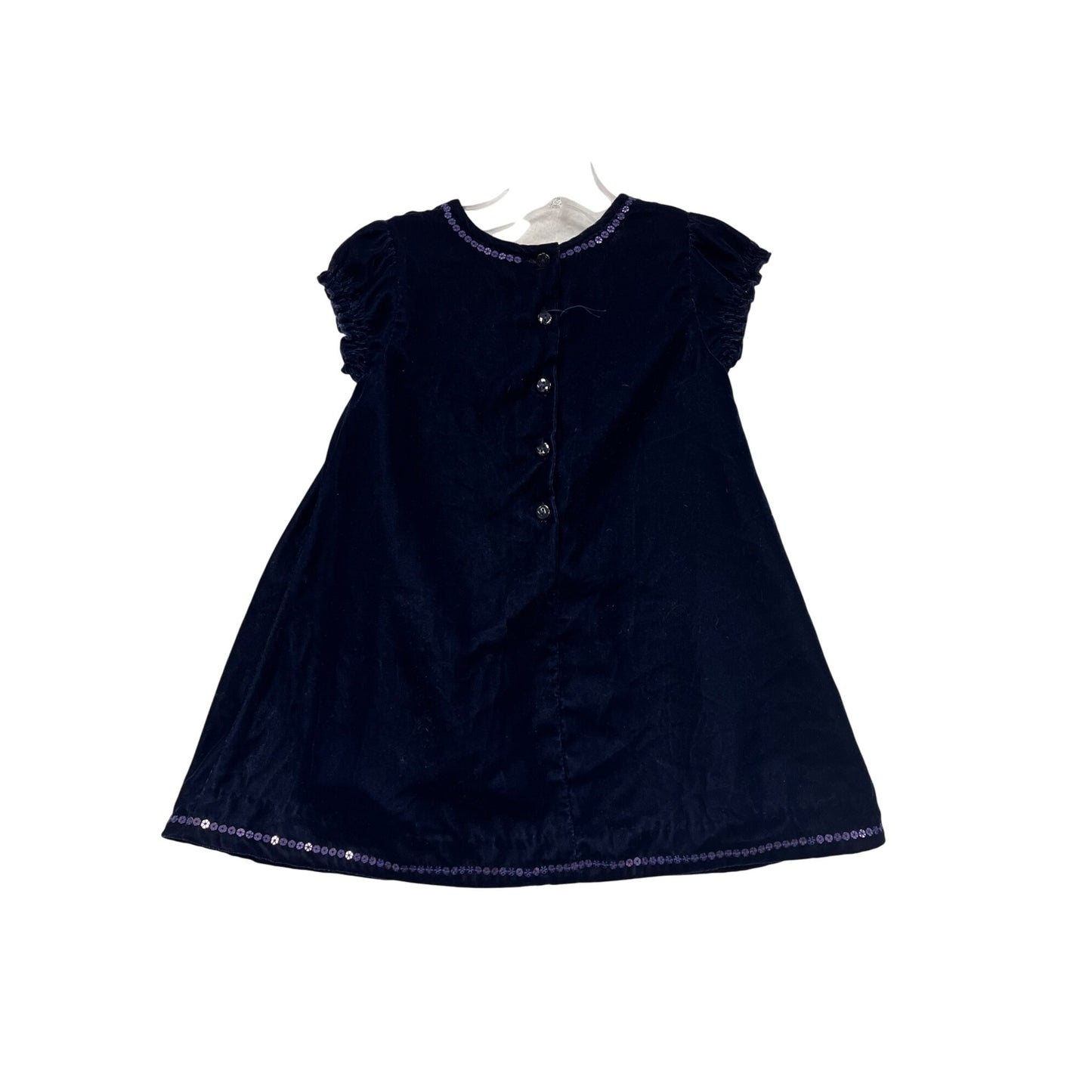Marks & Spencer Autograph Baby Girl Velvet 9-12 Months Polyester Soft A-Line Dress #6303