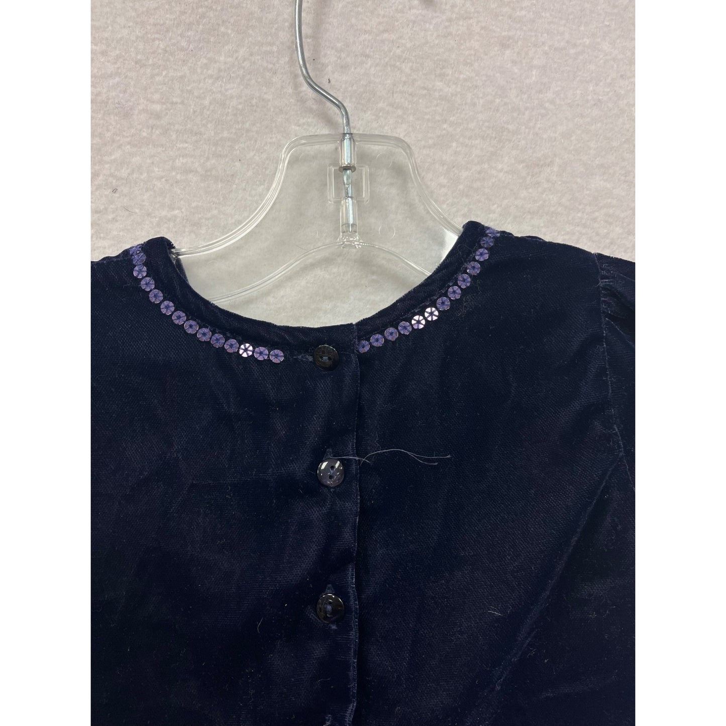Marks & Spencer Autograph Baby Girl Velvet 9-12 Months Polyester Soft A-Line Dress #6303