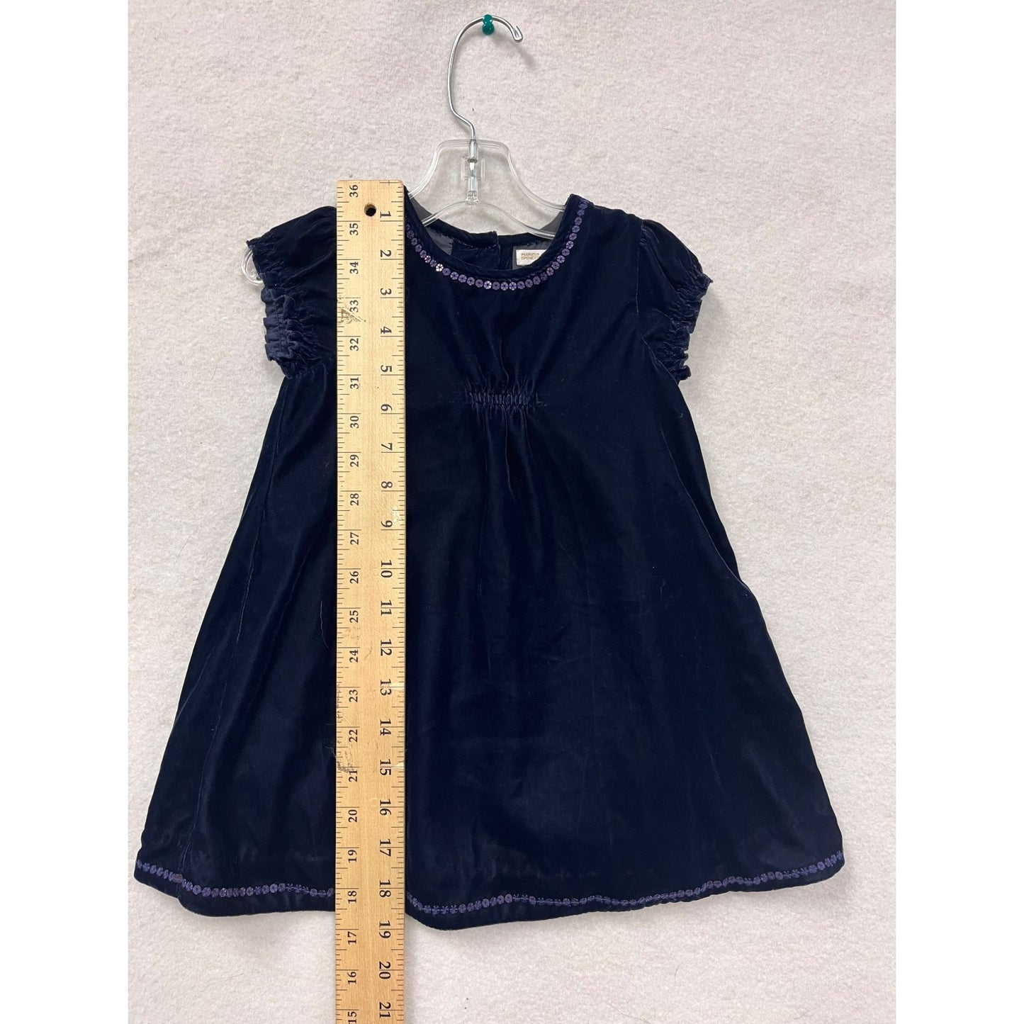 Marks & Spencer Autograph Baby Girl Velvet 9-12 Months Polyester Soft A-Line Dress #6303