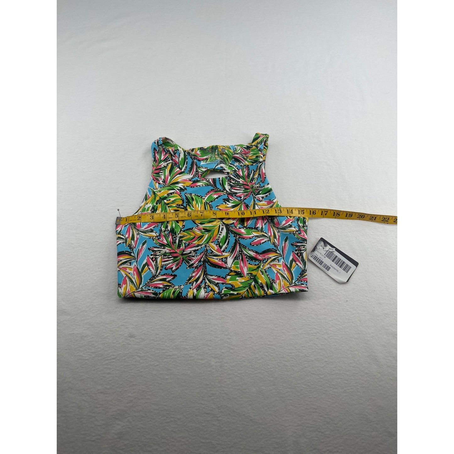 Becca By Rebecca Virtue Tropical Print Racerback Crop Top #6319