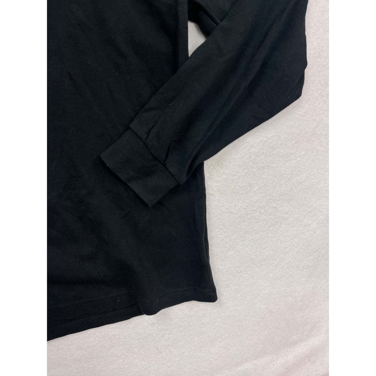 Columbia Black Mock Neck Long Sleeve Shirt L #935A