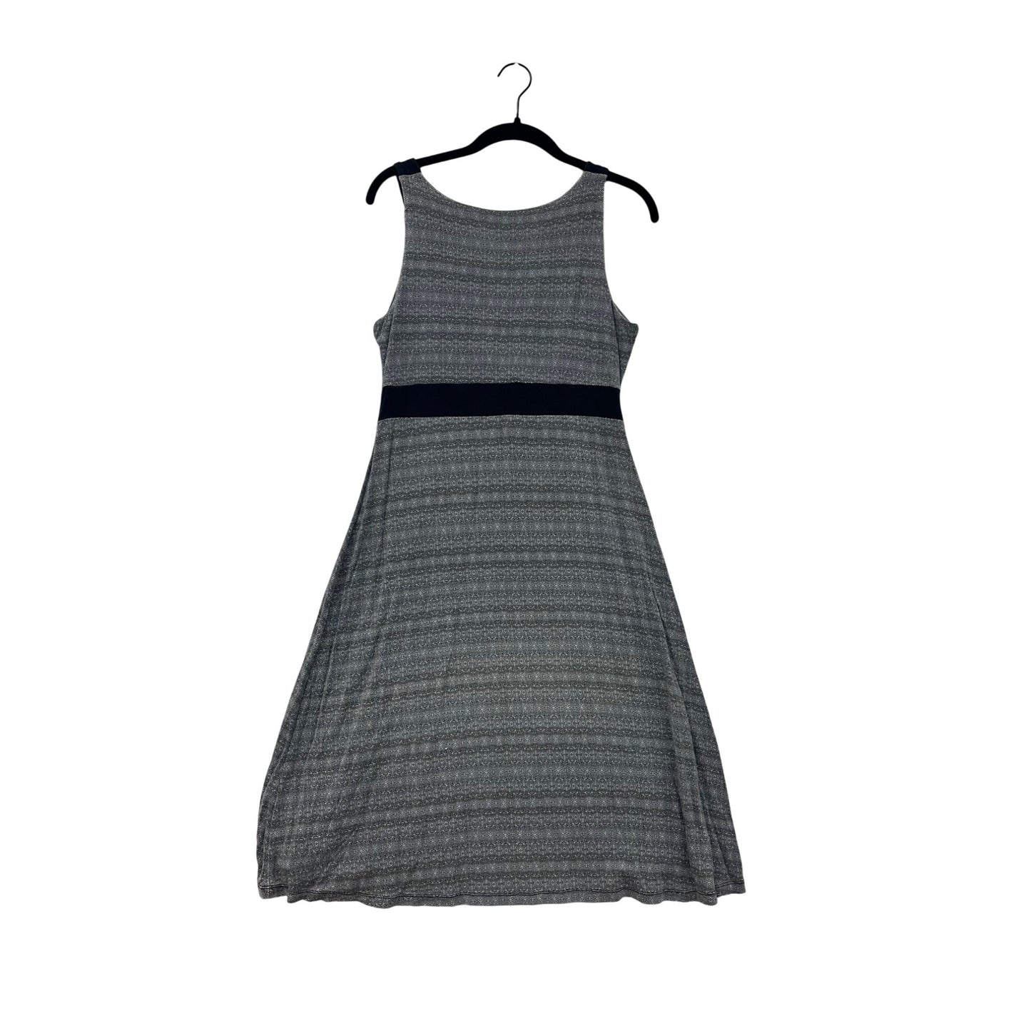 Aventura Sleeveless Gray Patterned Eco-Friendly Midi Dress M #8135