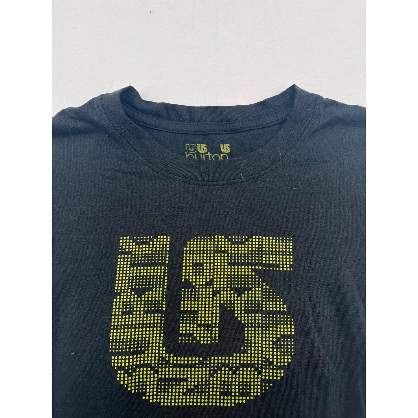 Burton Womens Black Graphic T-Shirt With Yellow Logo Print #6224