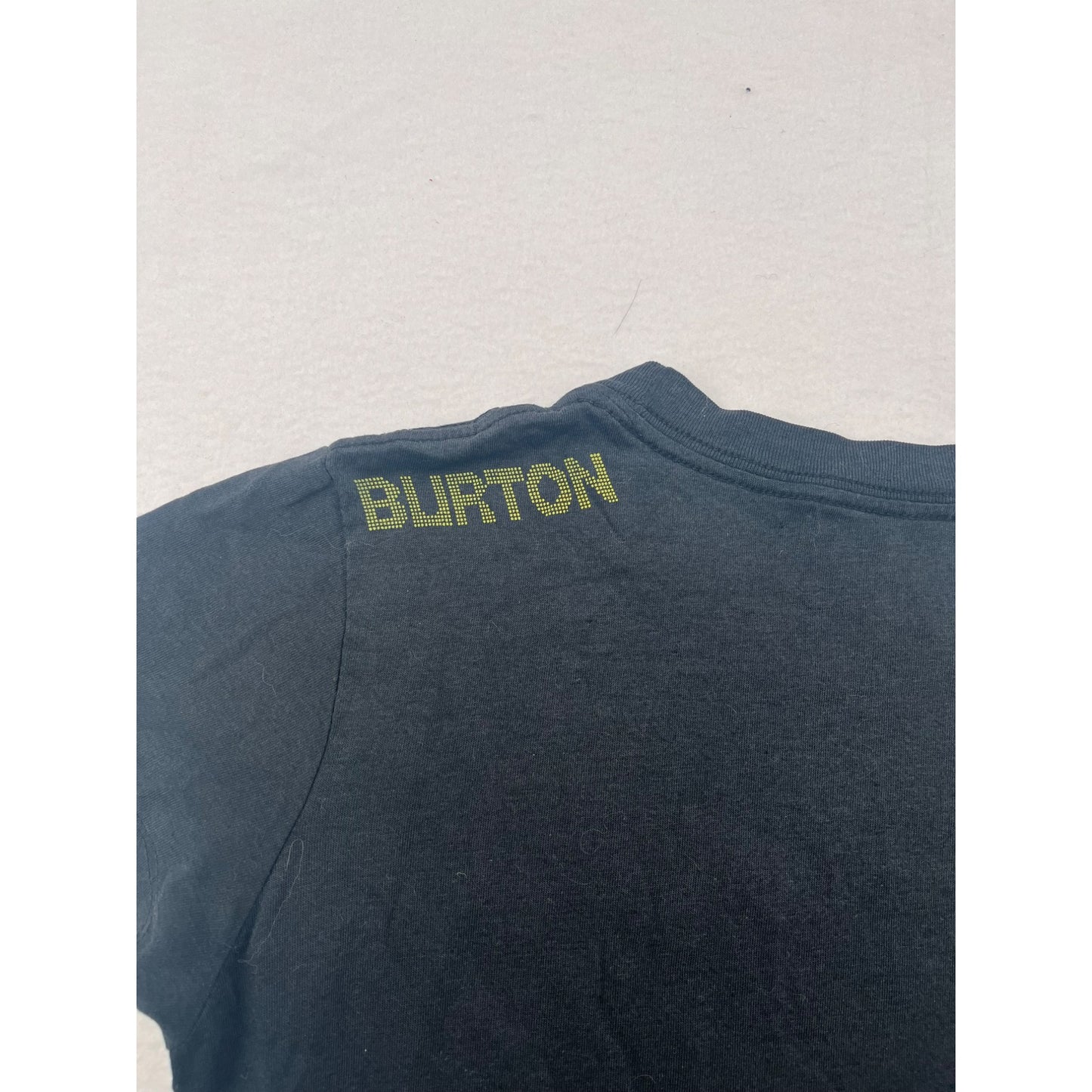 Burton Womens Black Graphic T-Shirt With Yellow Logo Print #6224