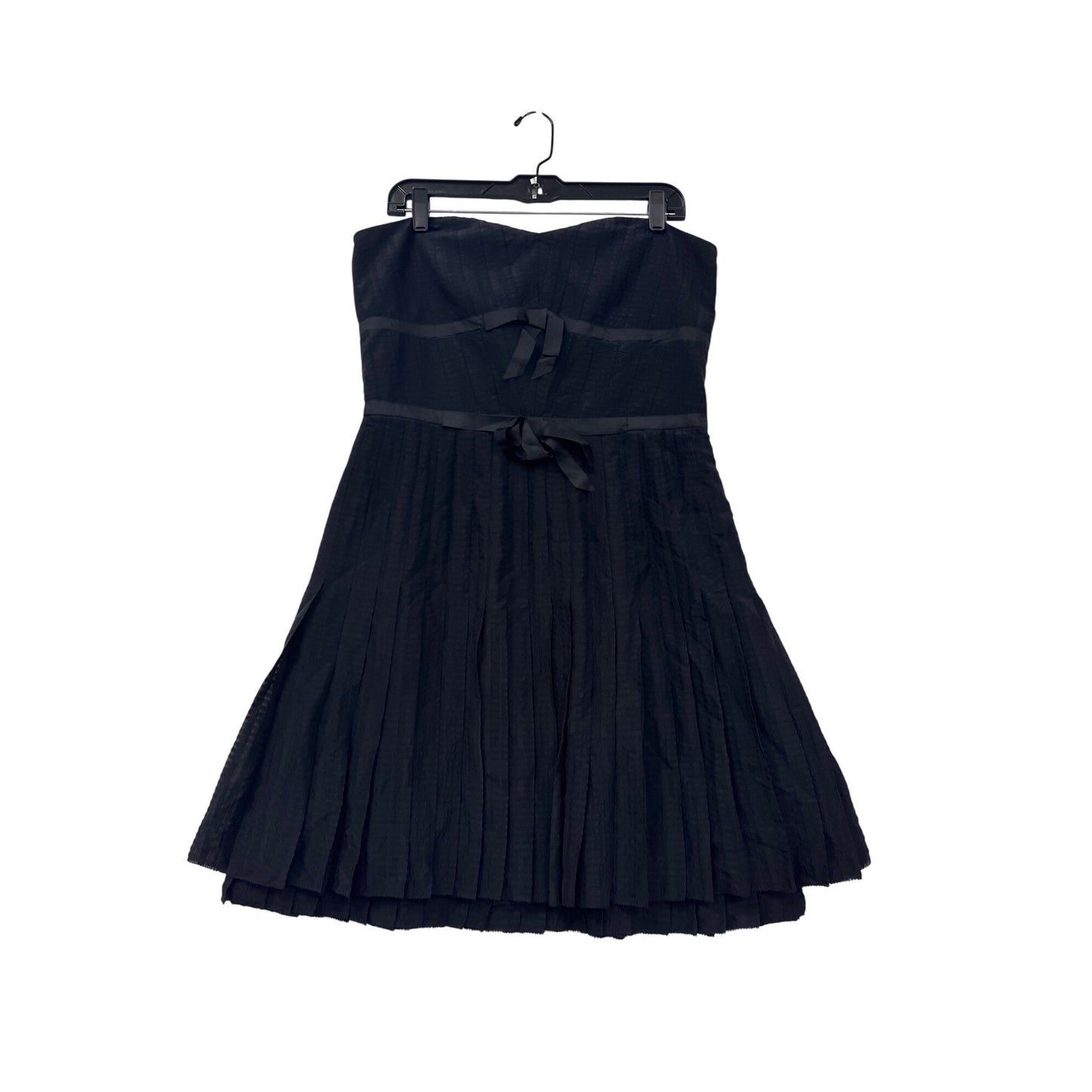 Marc By Marc Jacobs Black Strapless Dress Size 12 100% Silk Shell #8136