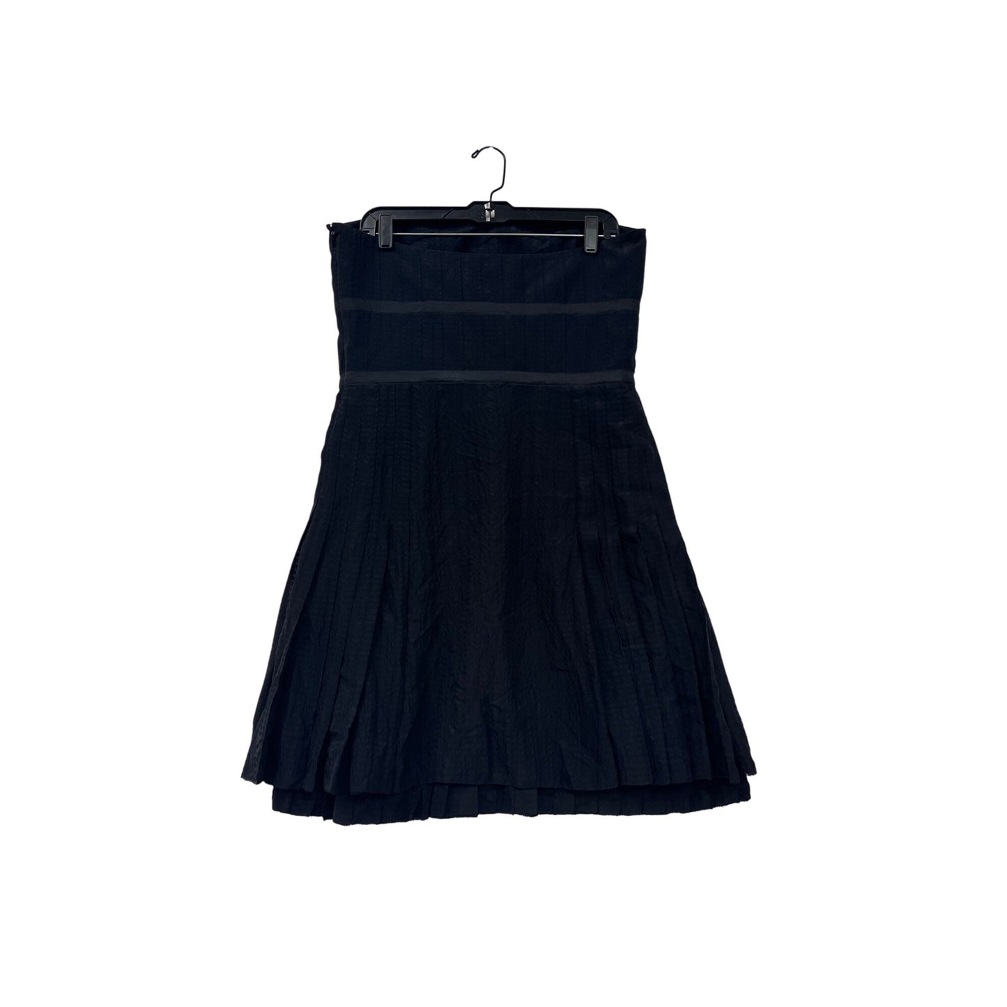 Marc By Marc Jacobs Black Strapless Dress Size 12 100% Silk Shell #8136