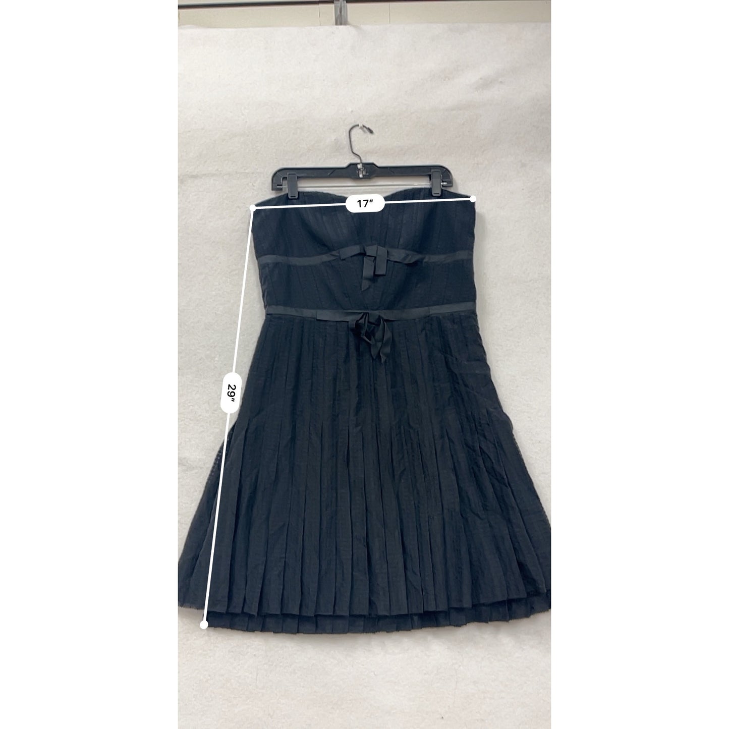 Marc By Marc Jacobs Black Strapless Dress Size 12 100% Silk Shell #8136