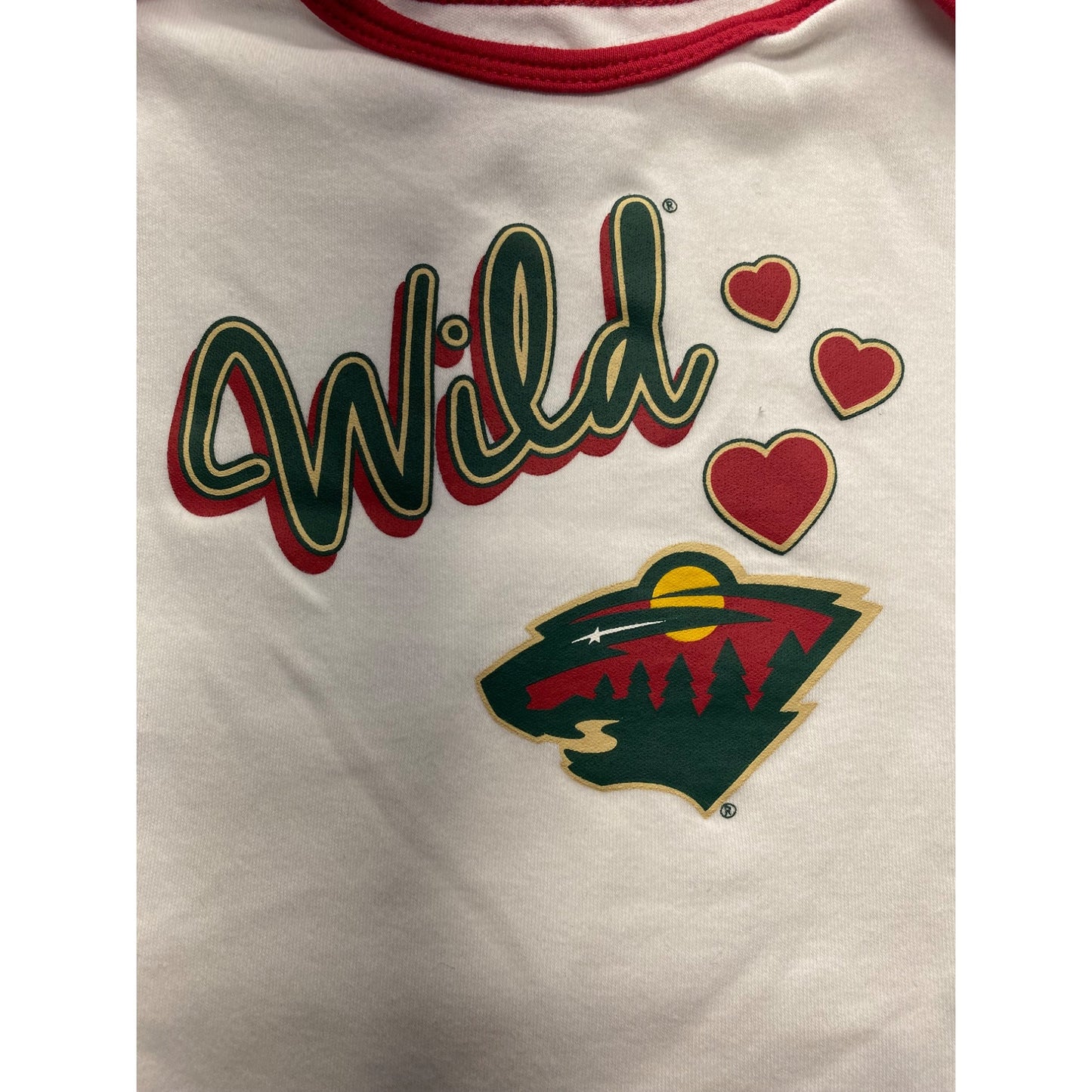 Minnesota Wild Baby Romper 3-6M NHL Licensed #7399