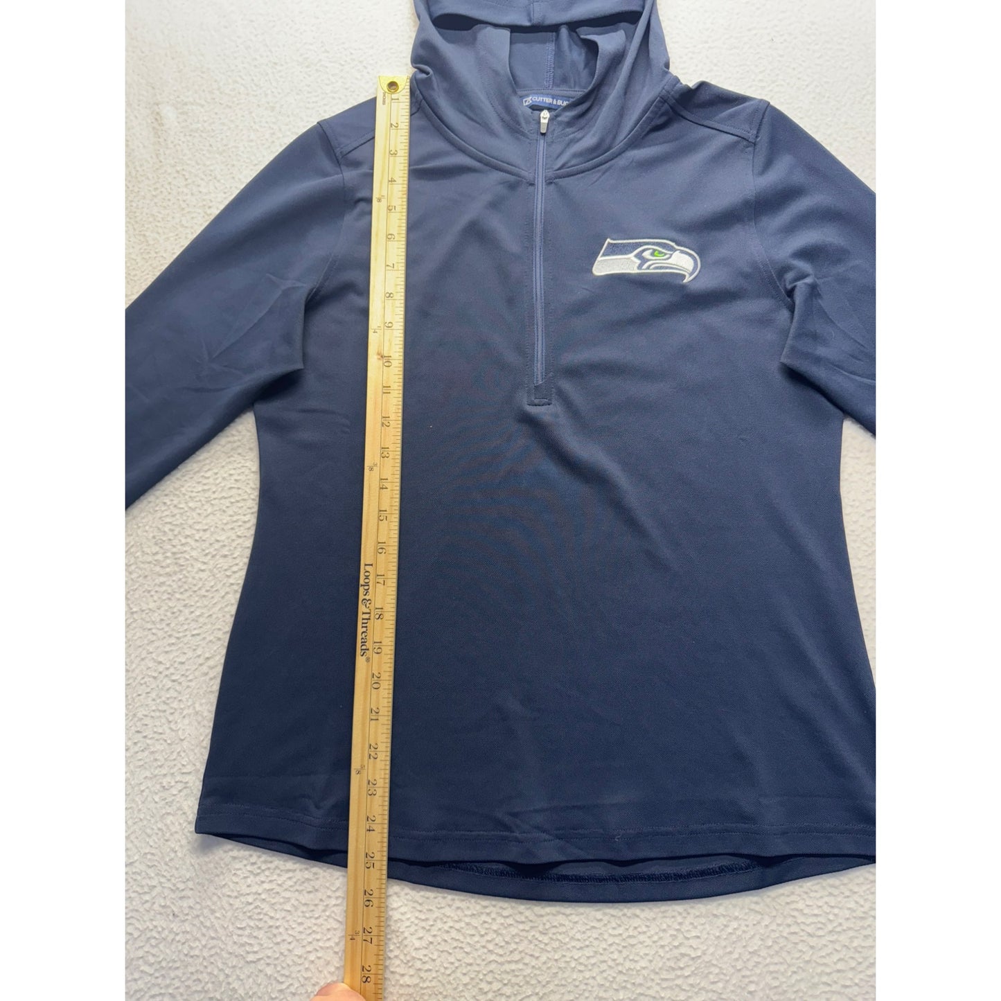 Cutter & Buck Womens Seattle Seahawks Hooded Quarter-Zip #5914