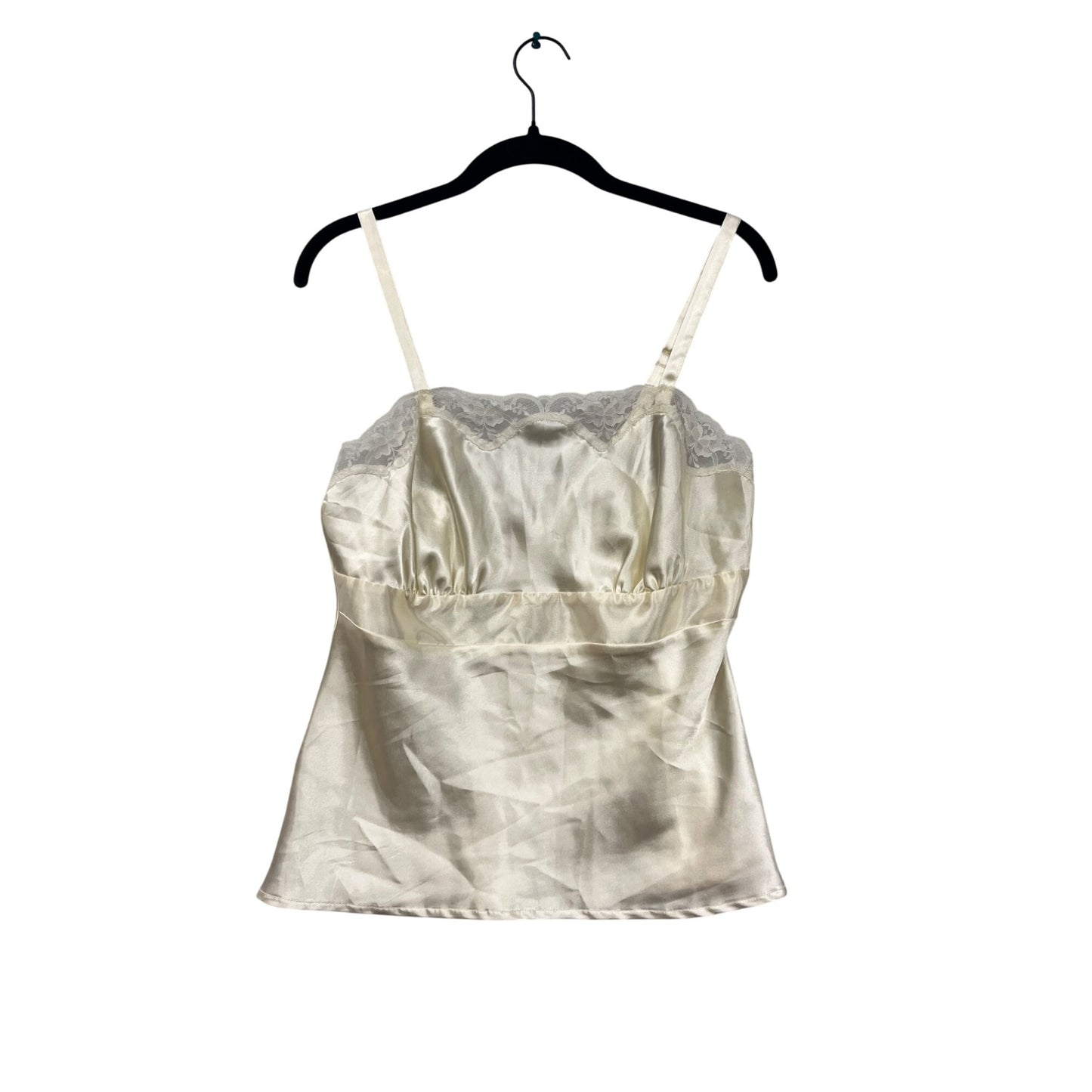 Vintage Cinema Etoile Ivory Satin & Lace Camisole #6167