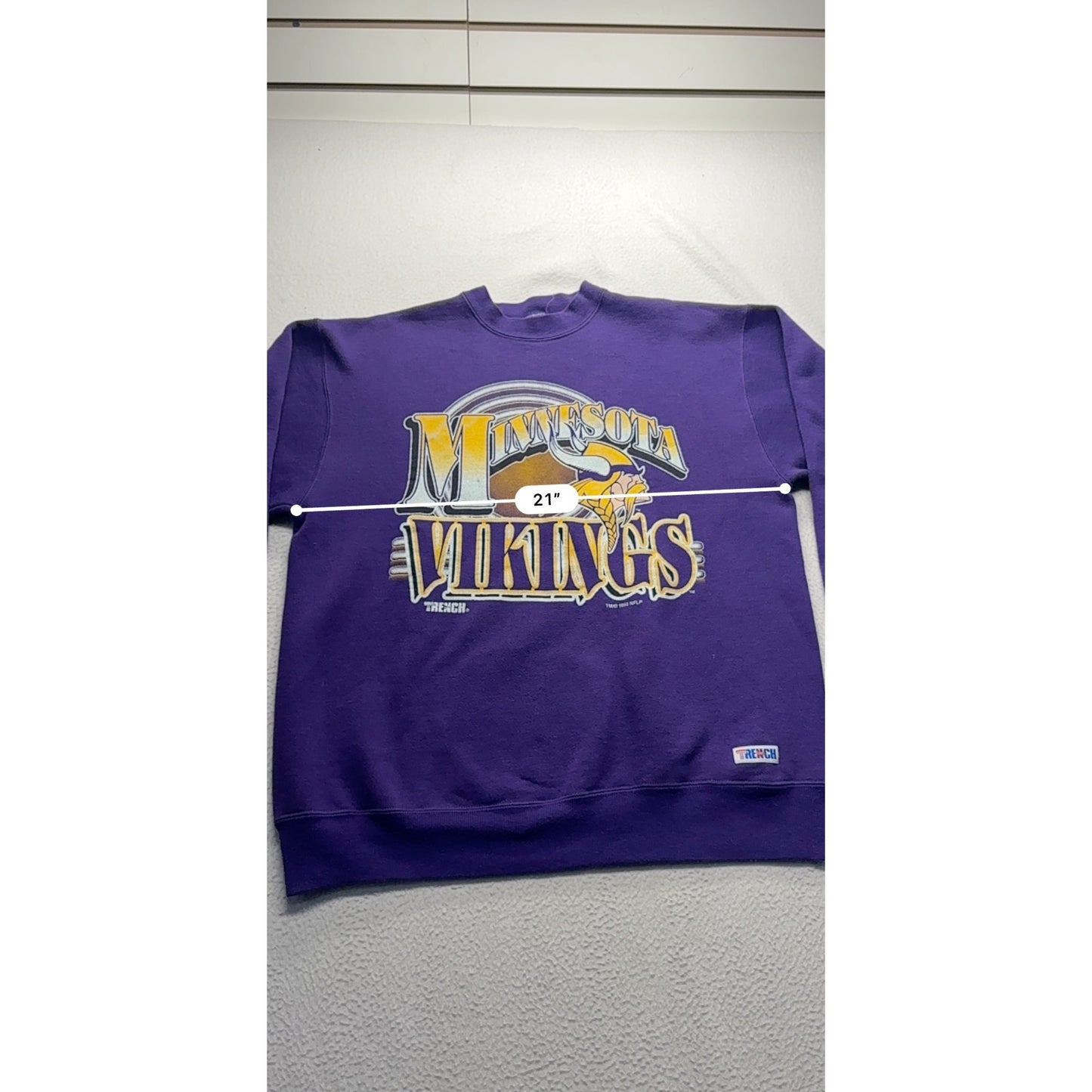 Vintage Minnesota Vikings Purple Crewneck Sweatshirt #7533