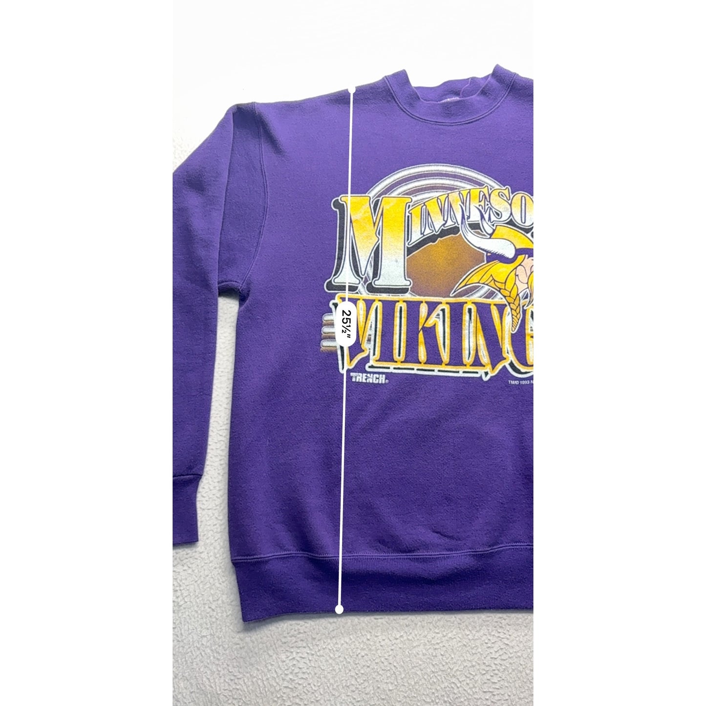 Vintage Minnesota Vikings Purple Crewneck Sweatshirt #7533