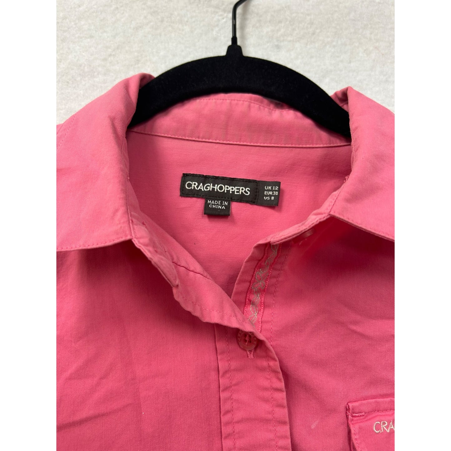 Craghoppers Womens Pink Long Sleeve Button-Up Shirt #6133