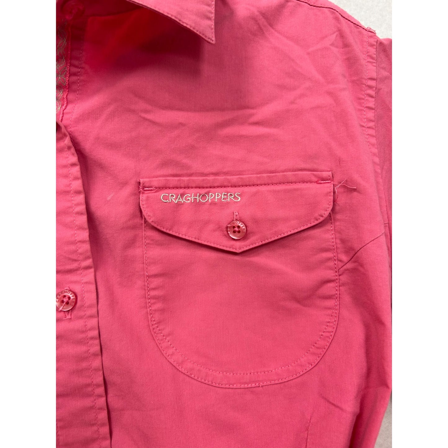Craghoppers Womens Pink Long Sleeve Button-Up Shirt #6133