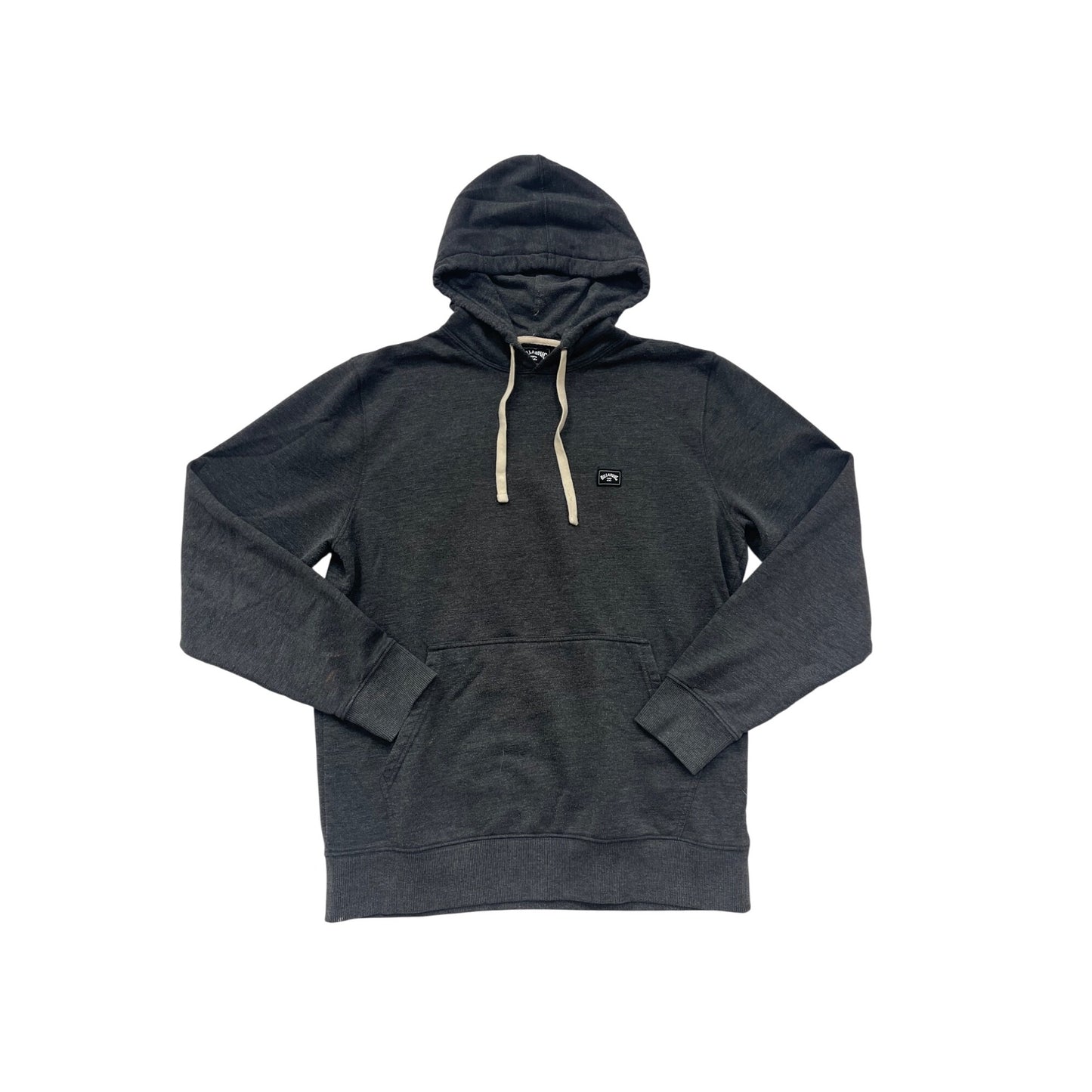 Billabong Mens XL Charcoal Gray Pullover Hoodie With Drawstrings & Kangaroo Pocket #3A