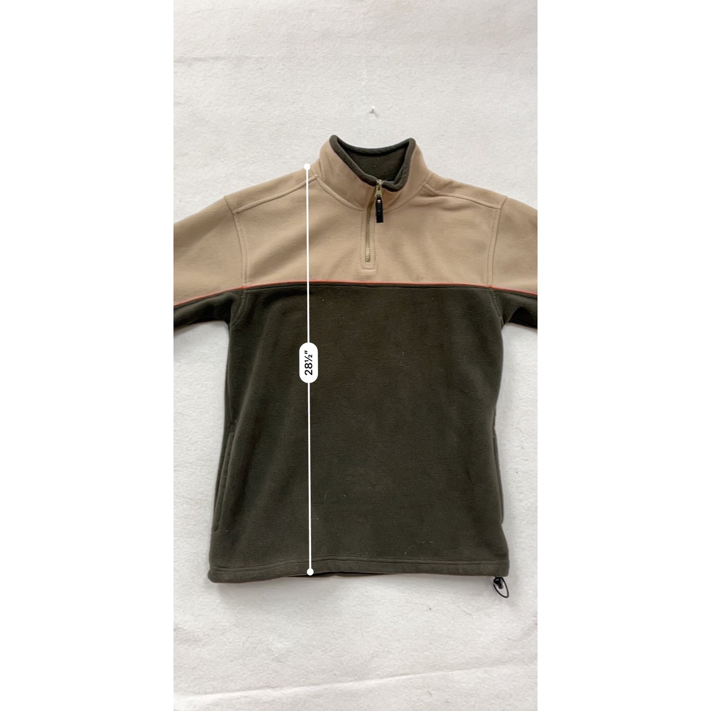Faded Glory Mens Small 1/4 Zip Fleece Pullover Jacket #8224