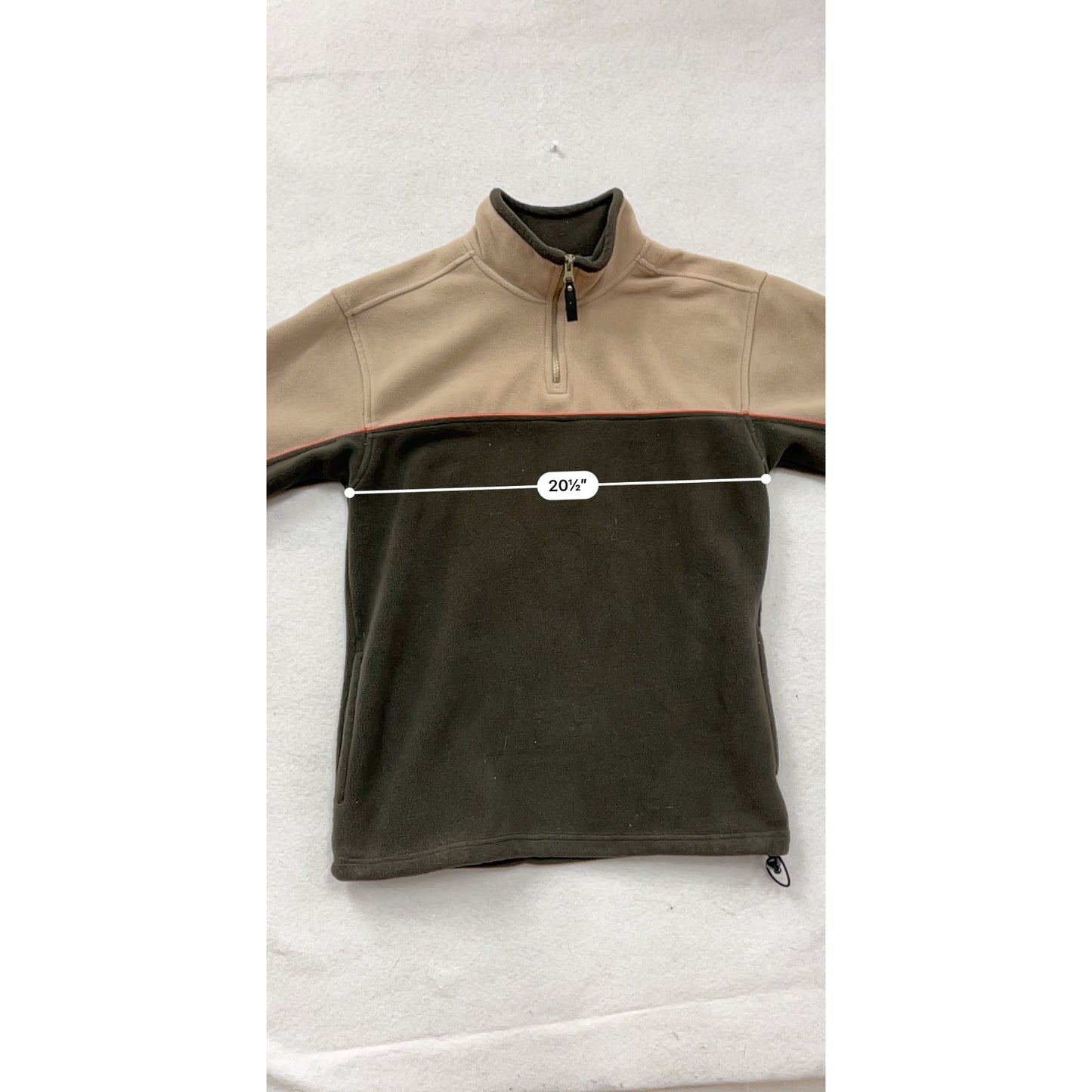 Faded Glory Mens Small 1/4 Zip Fleece Pullover Jacket #8224