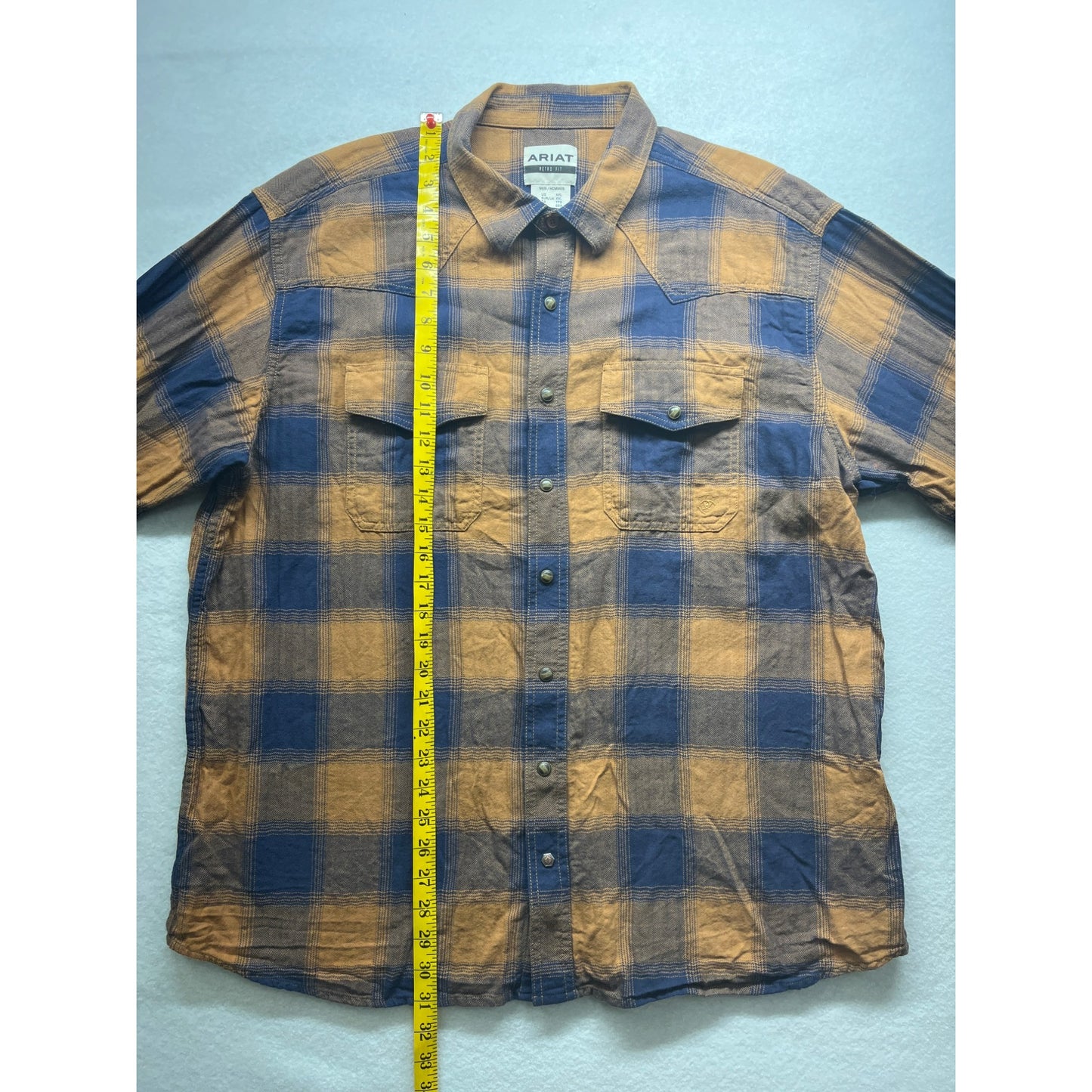 Ariat Mens Retro Fit Plaid Flannel Button Up #2961