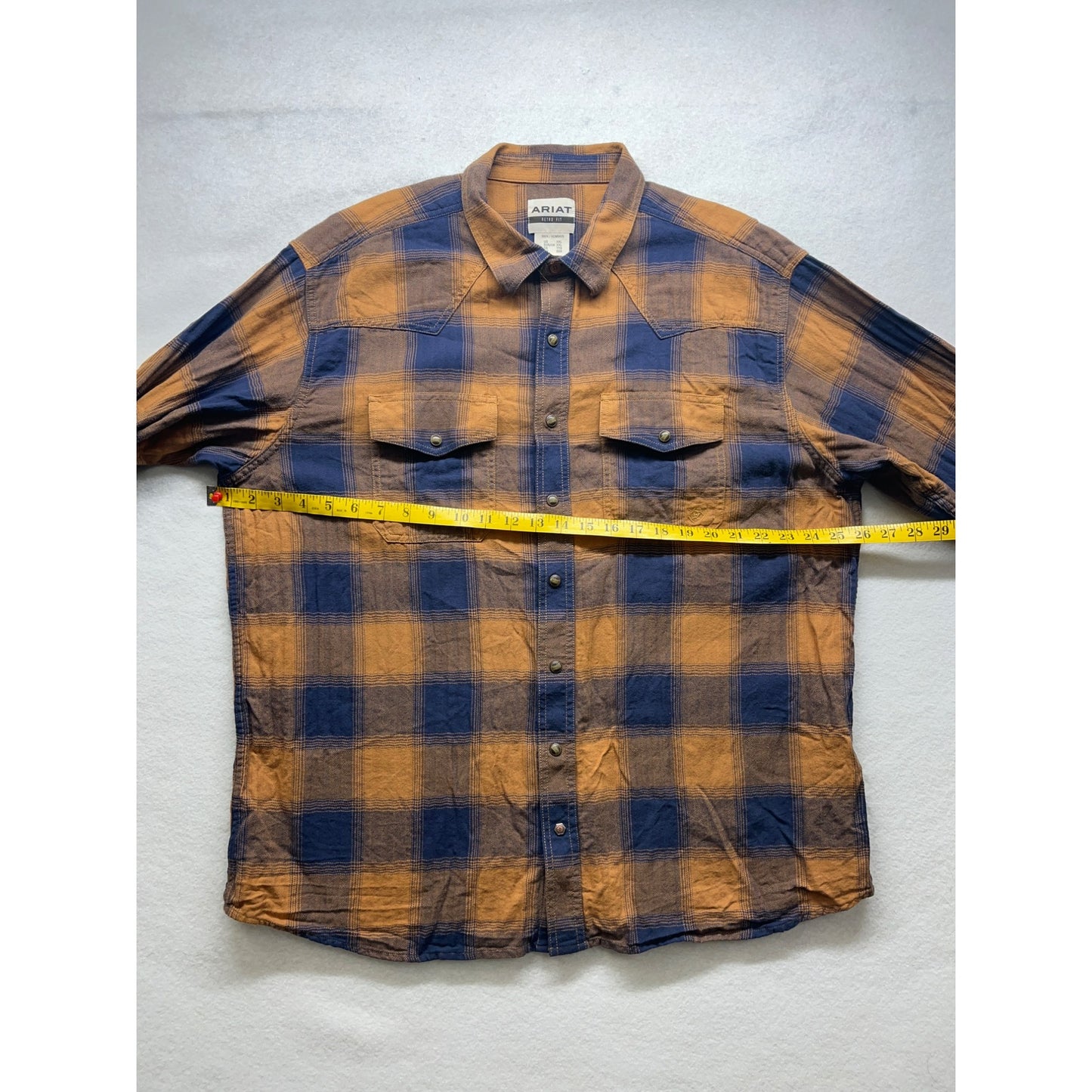 Ariat Mens Retro Fit Plaid Flannel Button Up #2961