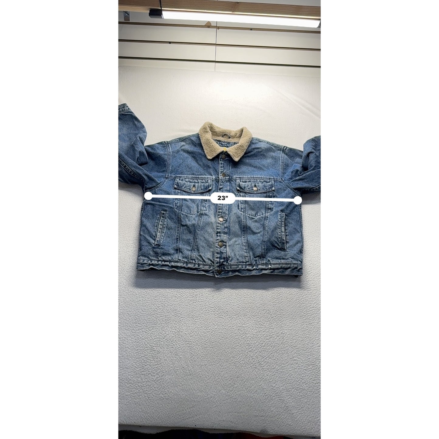 Cabelas Mens Sherpa-Lined Denim Jacket#7614
