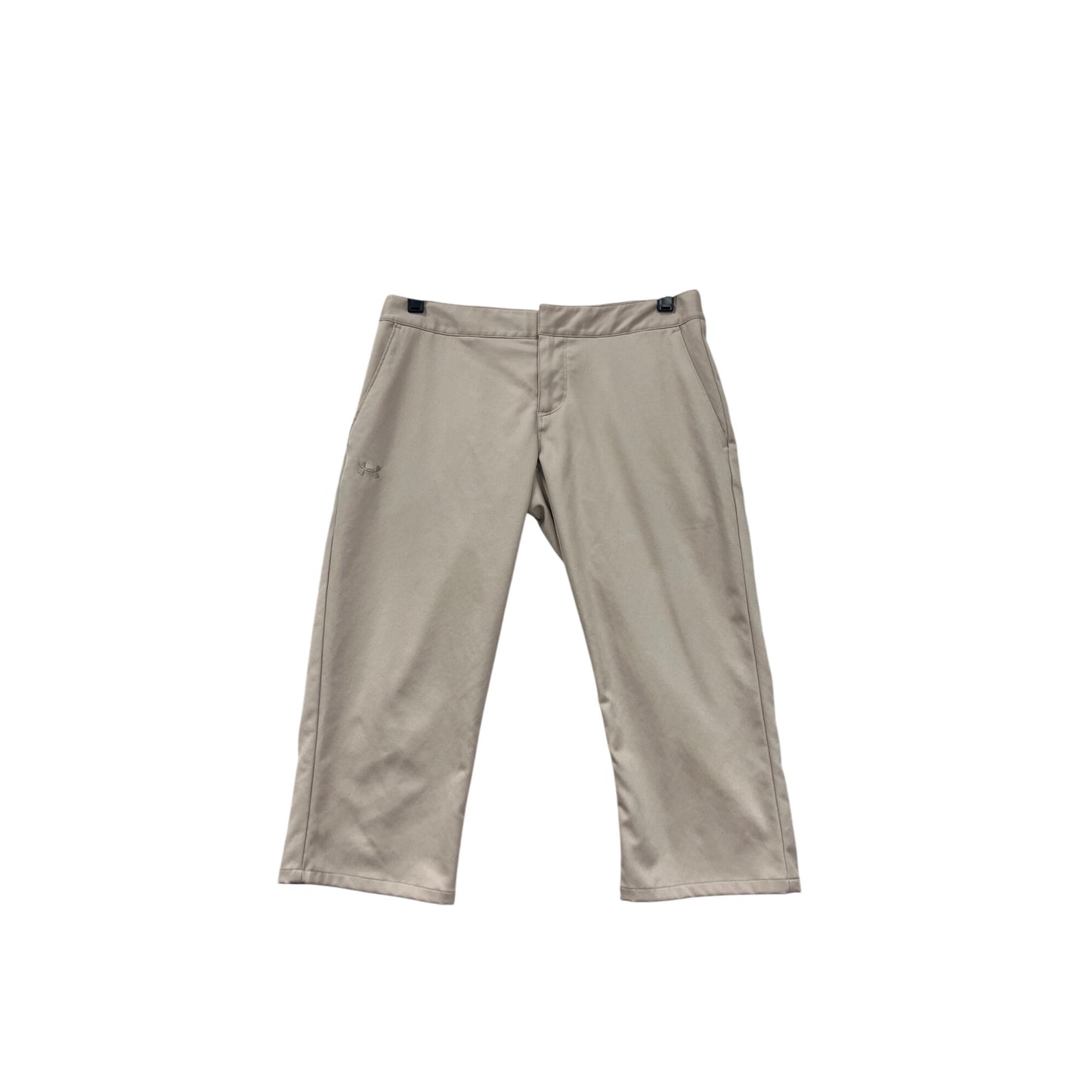 Under Armour Womens Capri Golf Pants Beige Size 2 #6623