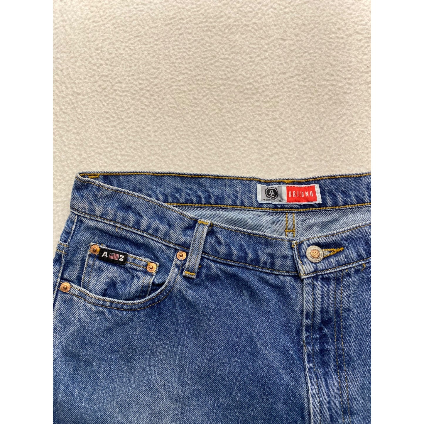 Vintage Arizona Womens Size 15 Relaxed Fit Blue Denim Jeans #7241