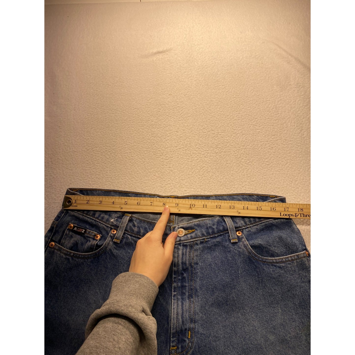 Vintage Arizona Womens Size 15 Relaxed Fit Blue Denim Jeans #7241