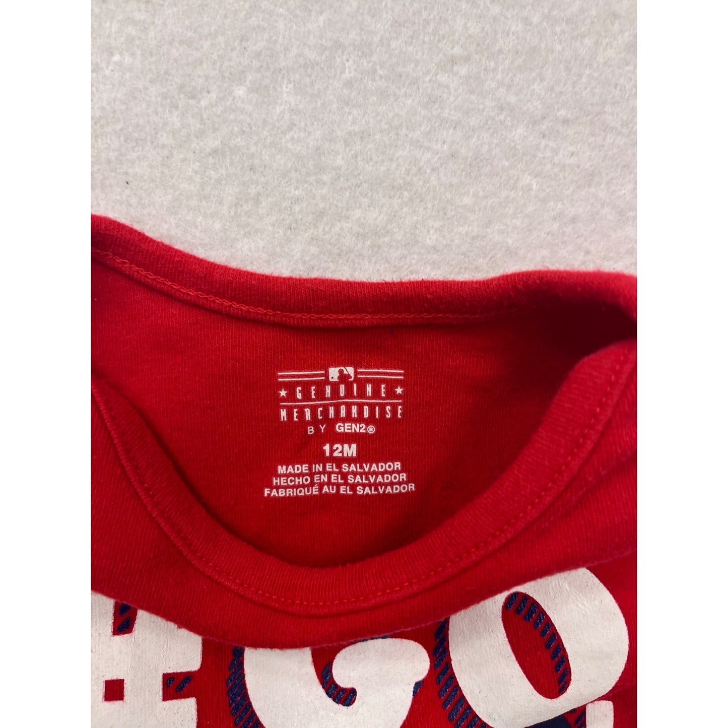 #Go Phillies Baby Bodysuit 12M #6514