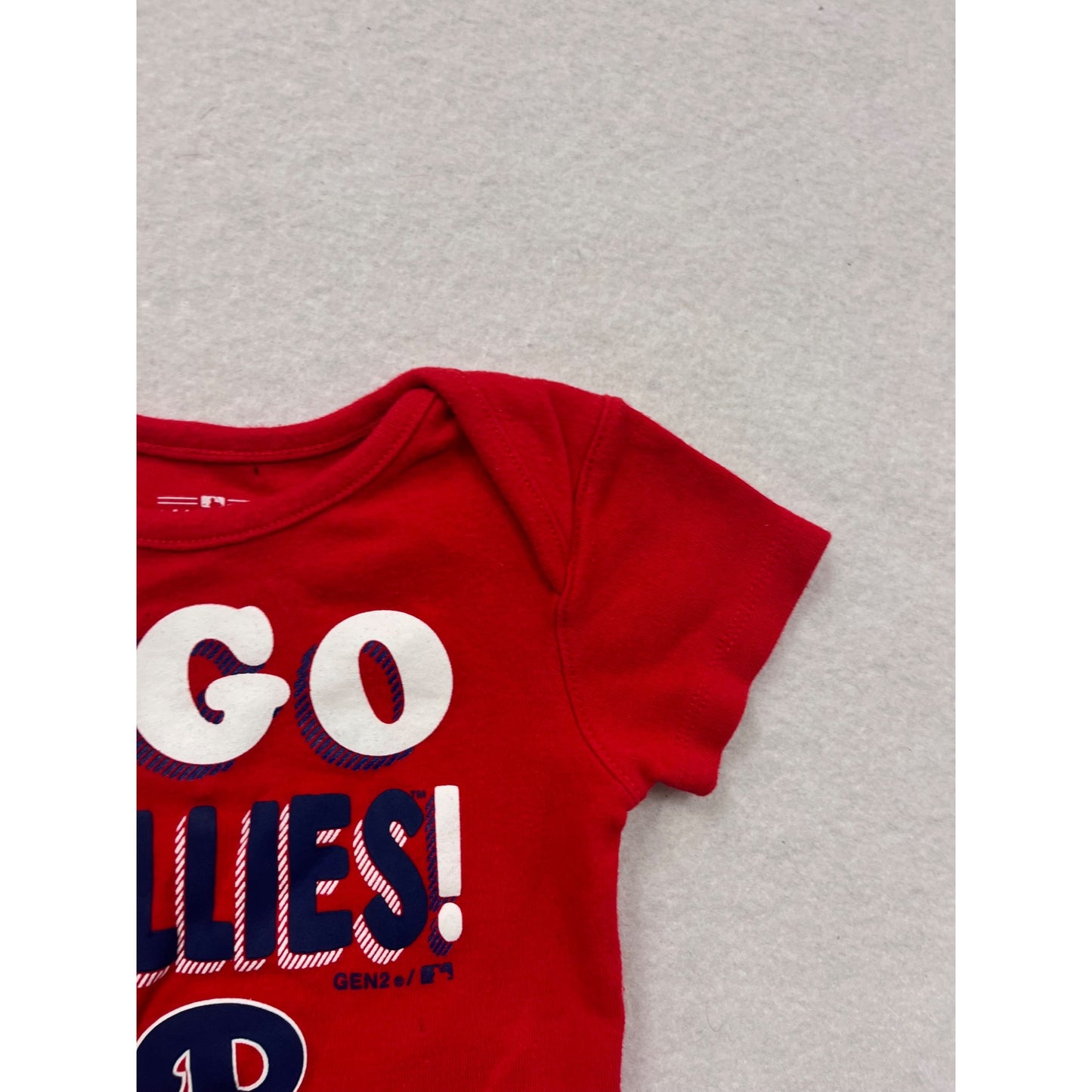 #Go Phillies Baby Bodysuit 12M #6514