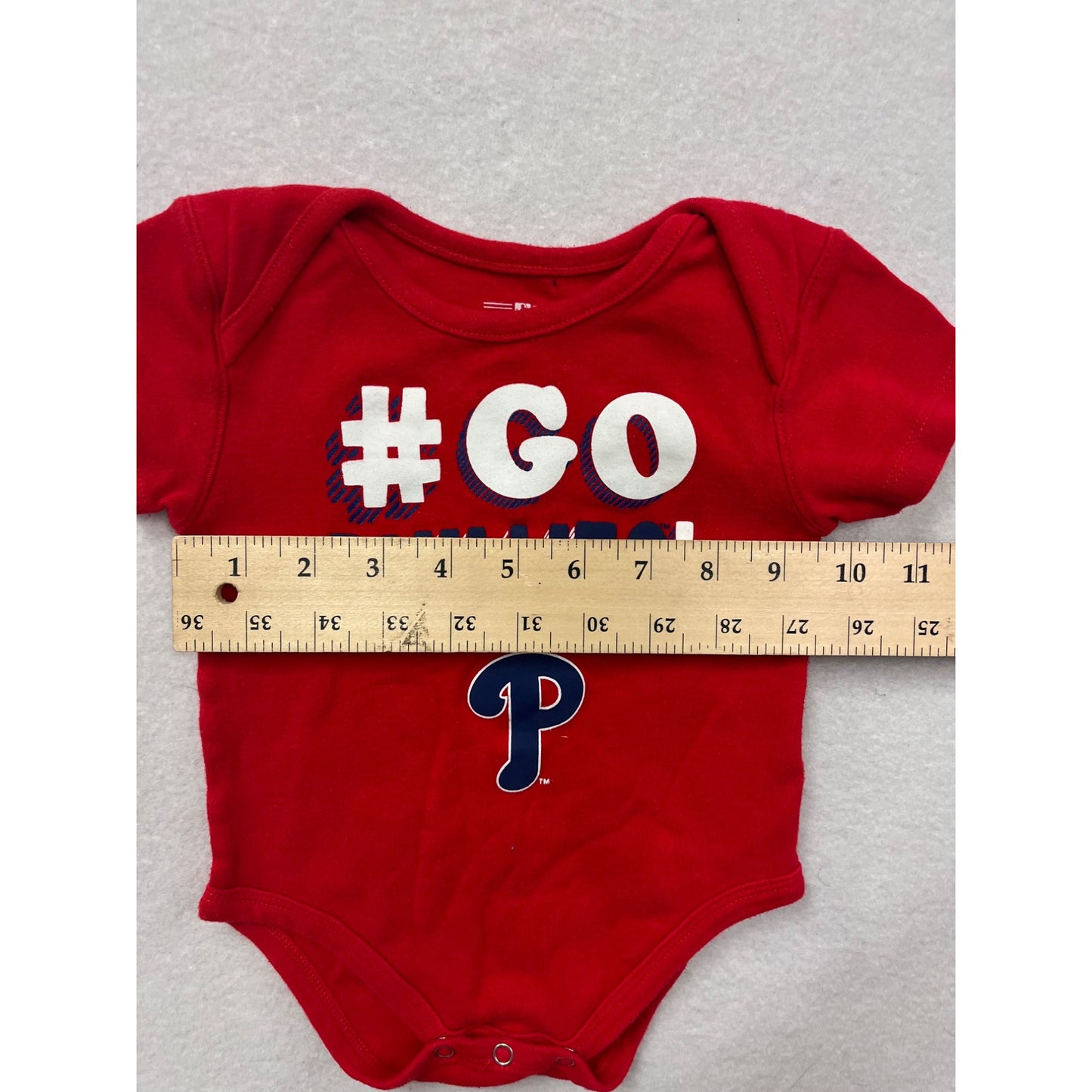 #Go Phillies Baby Bodysuit 12M #6514