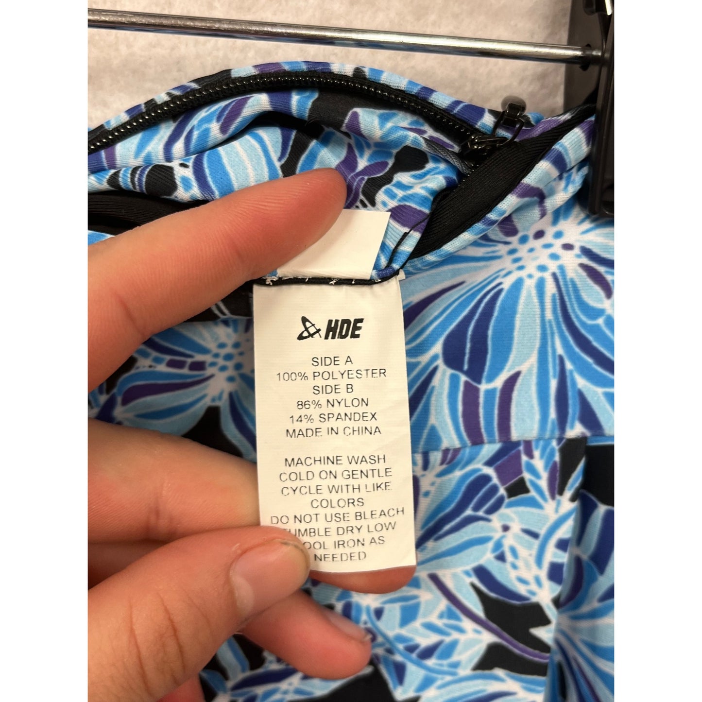 HDE Floral Swim Skirt With Side Tie XL/XXL Polyester #8374