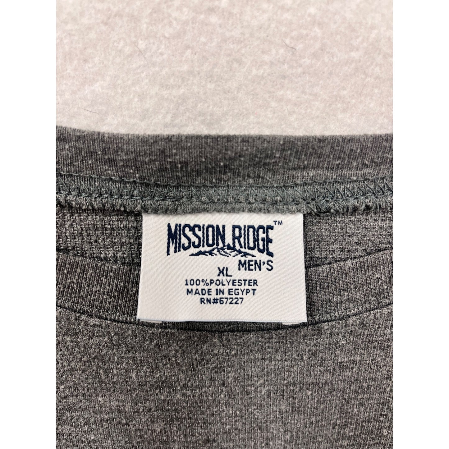 Mission Ridge Mens XL Gray "Kind" Graphic Long Sleeve Shirt #6538
