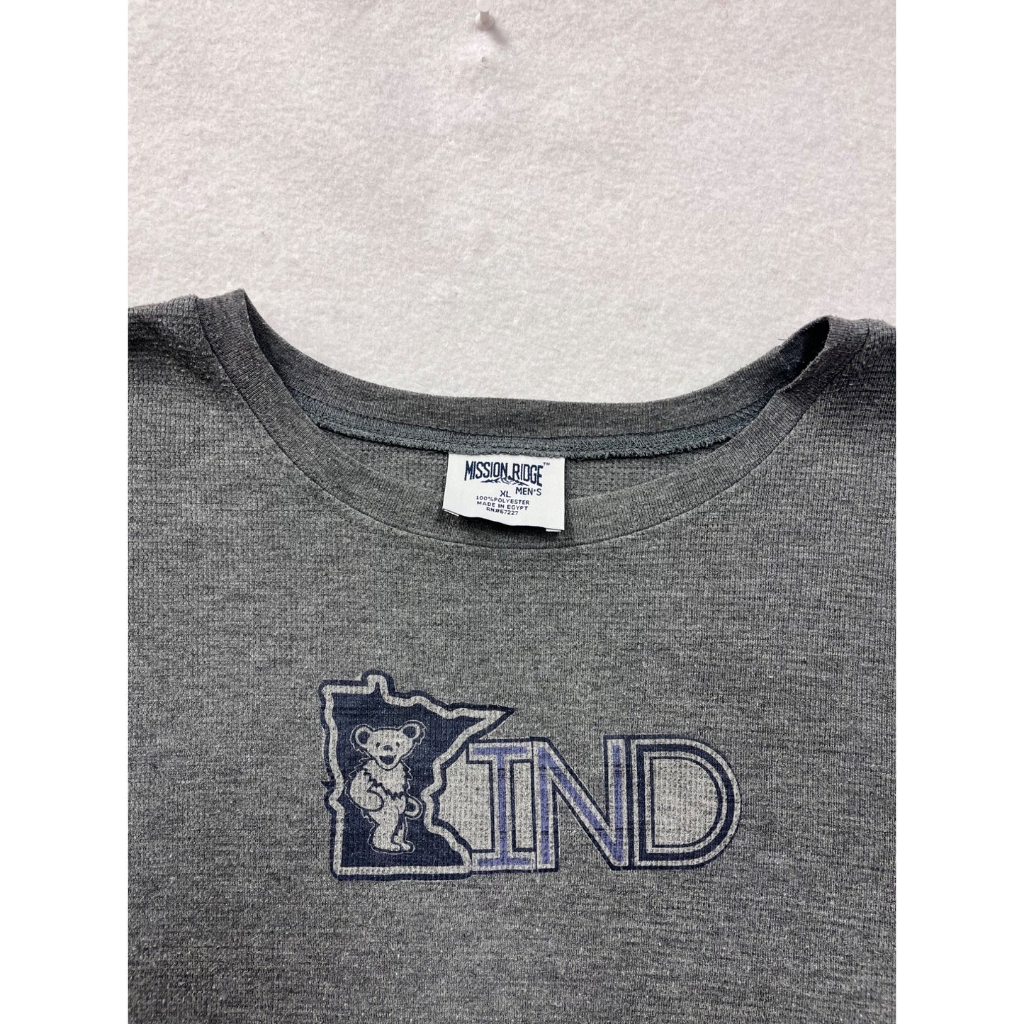 Mission Ridge Mens XL Gray "Kind" Graphic Long Sleeve Shirt #6538