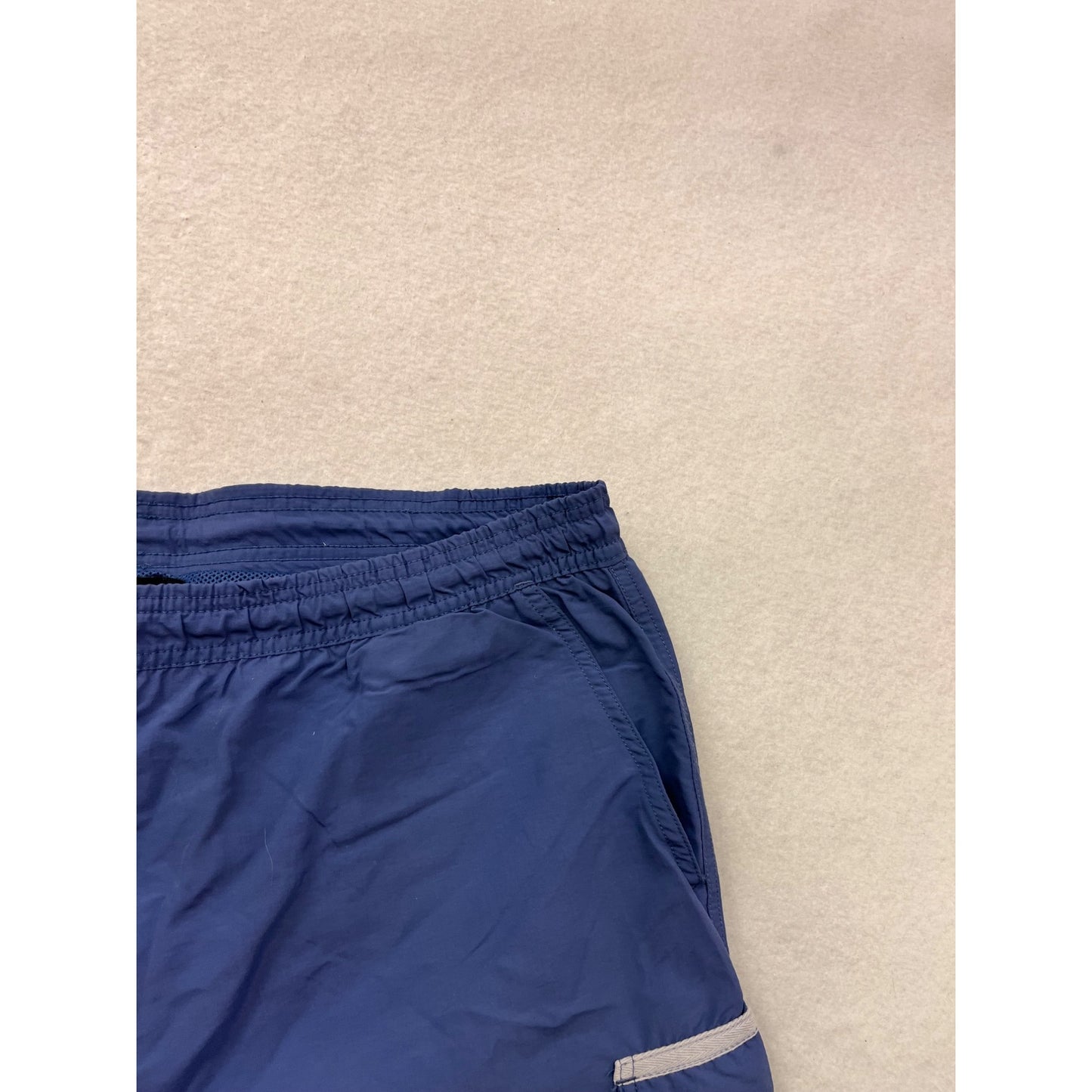 Greg Norman Mens Medium Blue Nylon/Polyester Cargo Swim Shorts #69A